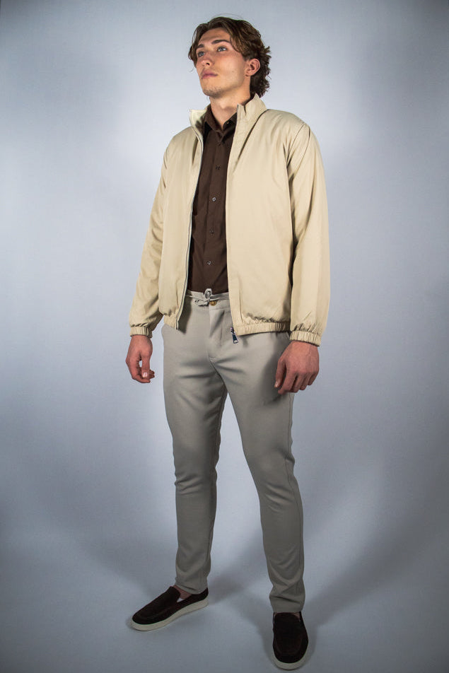 Dubbelzijdige Jas – Beige/Crème