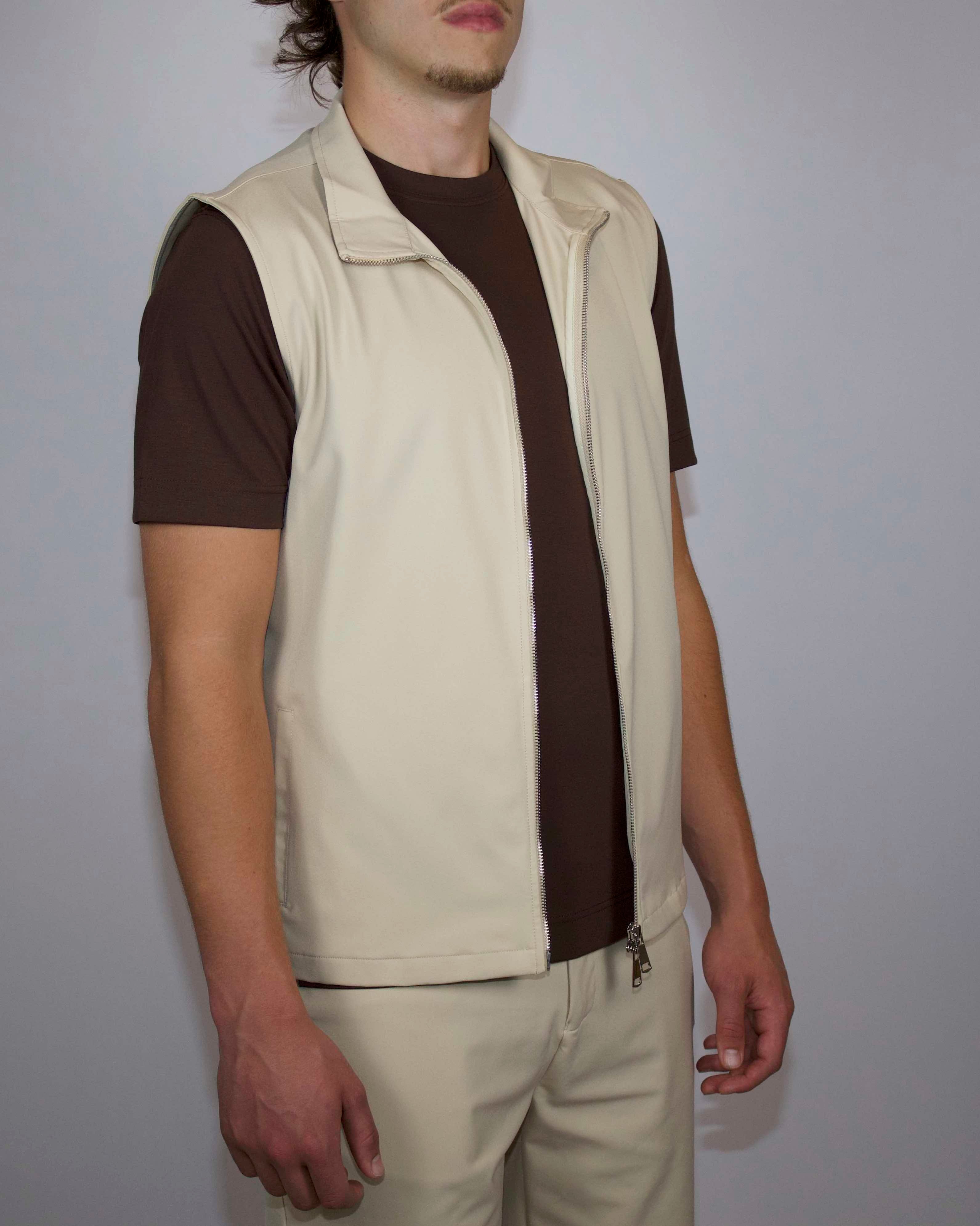 Tech Zomerset Bodywarmer+Short Beige