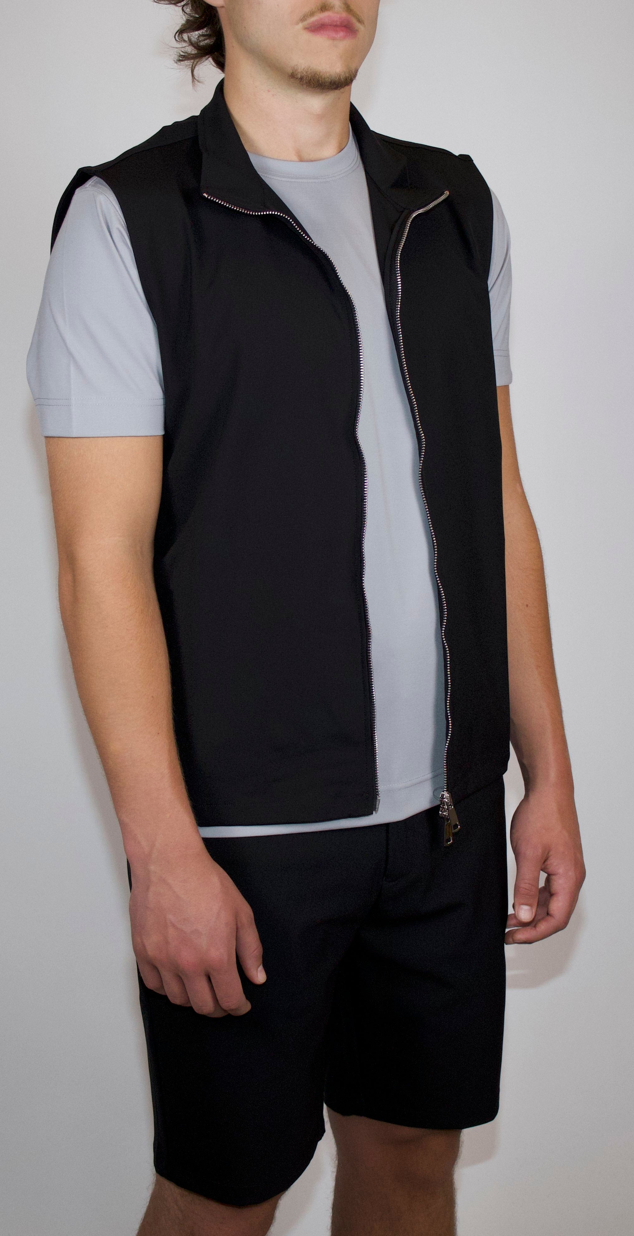 Tech Zomerset Bodywarmer+Short Zwart