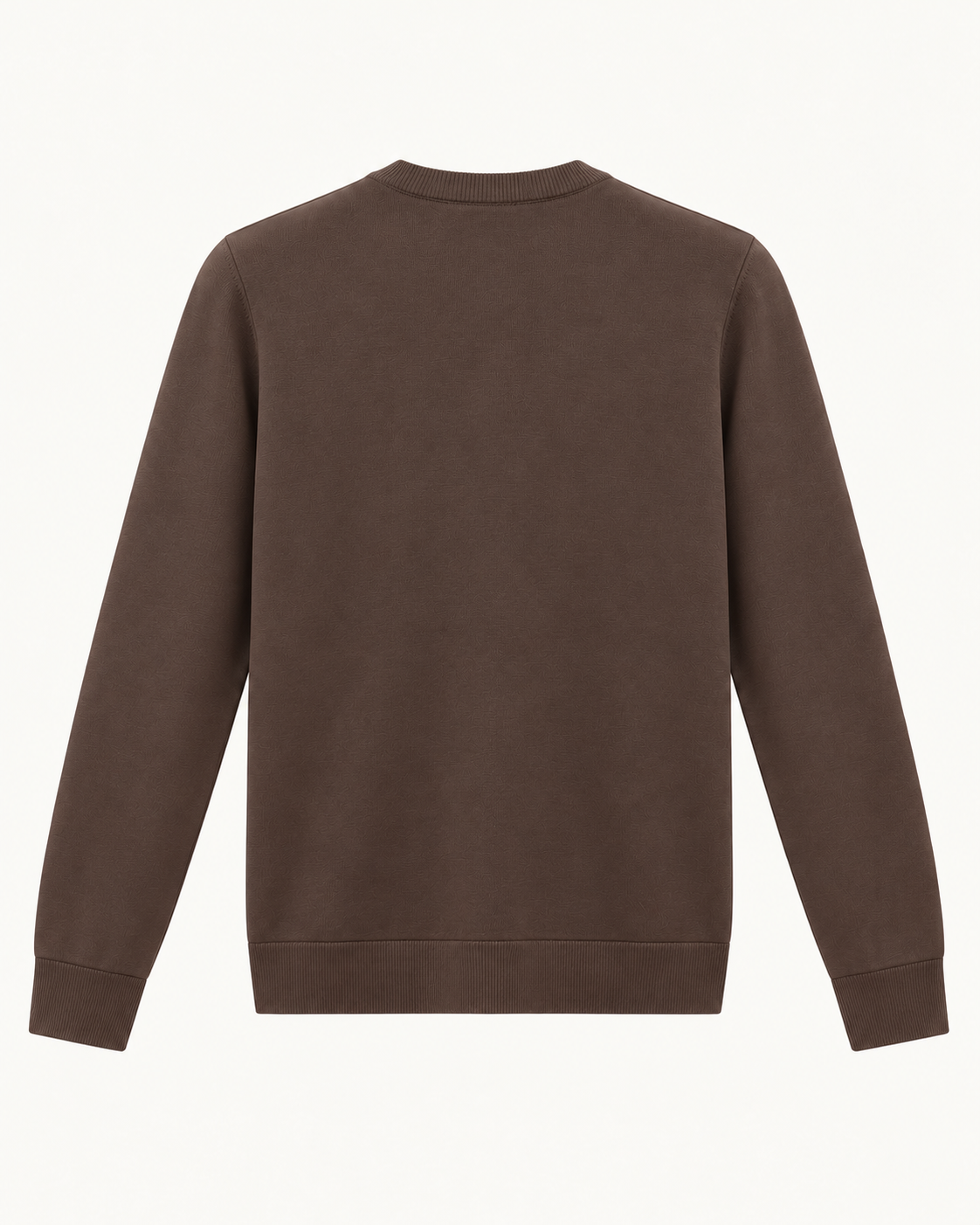 Glans Trui Bruin - Slim-Fit met Stretch