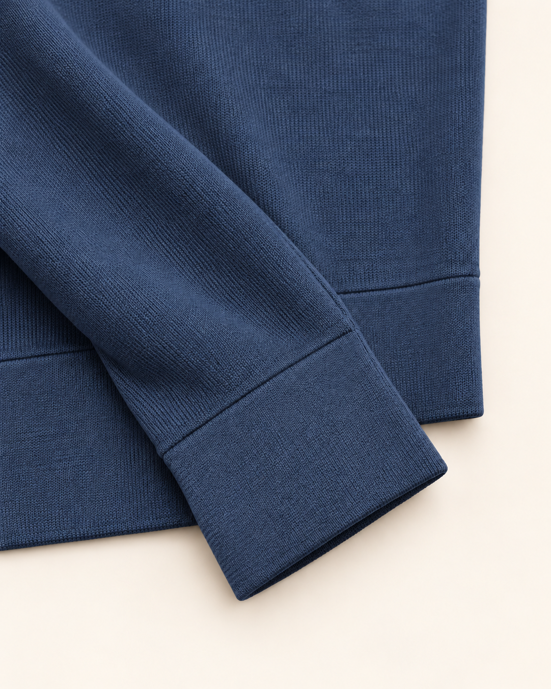 Glans Trui Donkerblauw - Slim-Fit met Stretch
