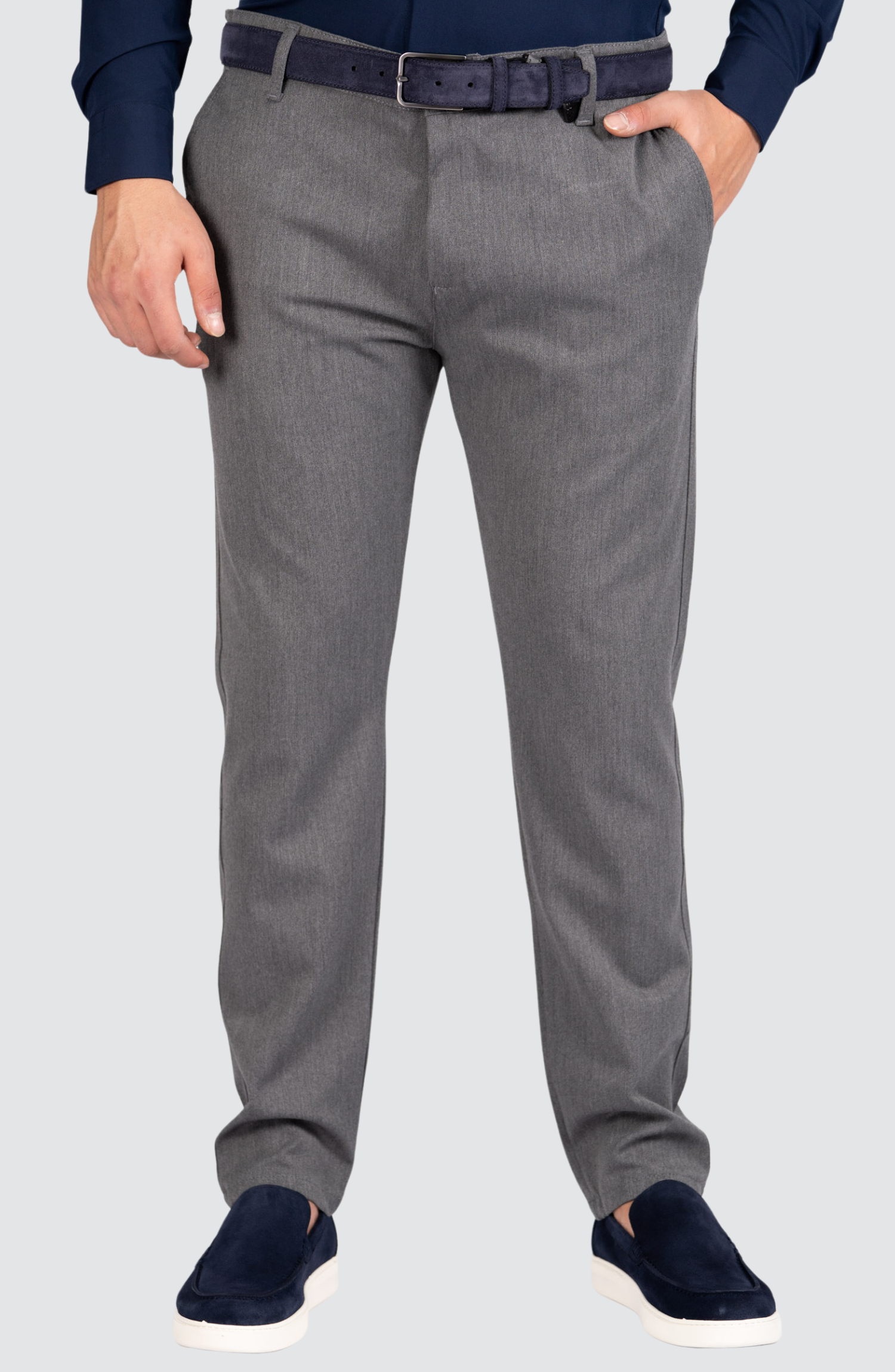 Casual Stretch Broek | Grijs