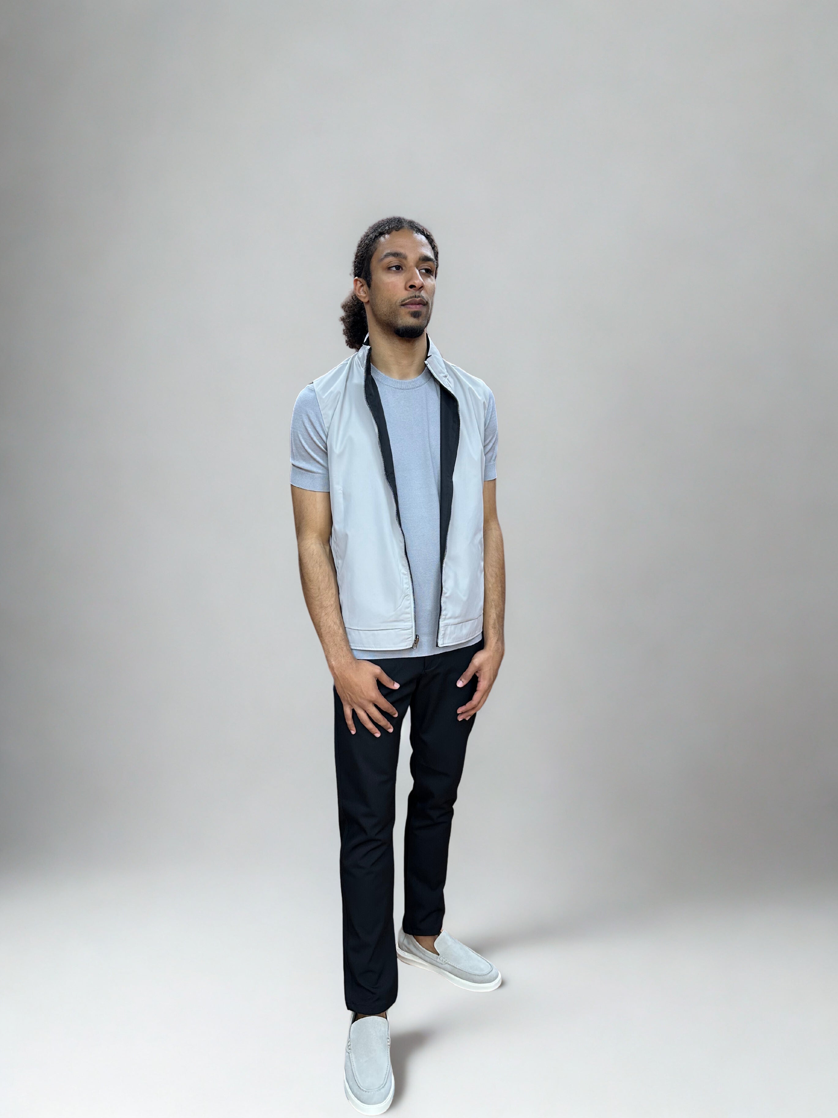 Dubbelzijdige Bodywarmers – Zwart/Licht Grijs