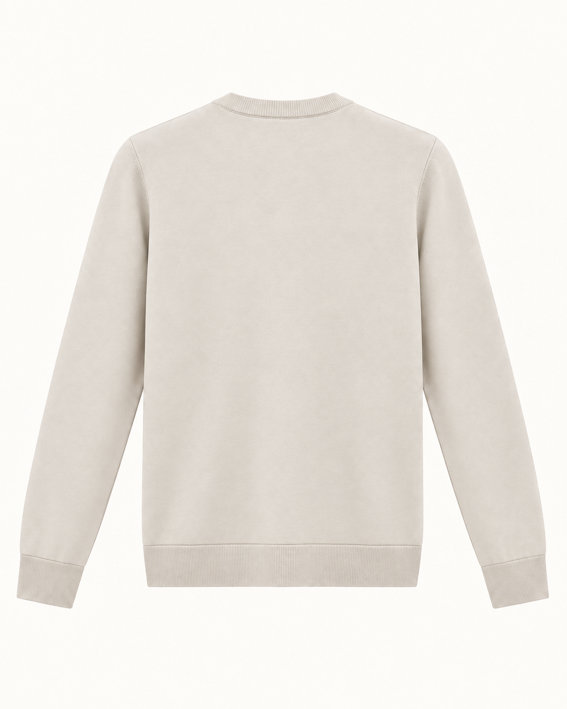 Glans Trui Beige - Slim-Fit met Stretch