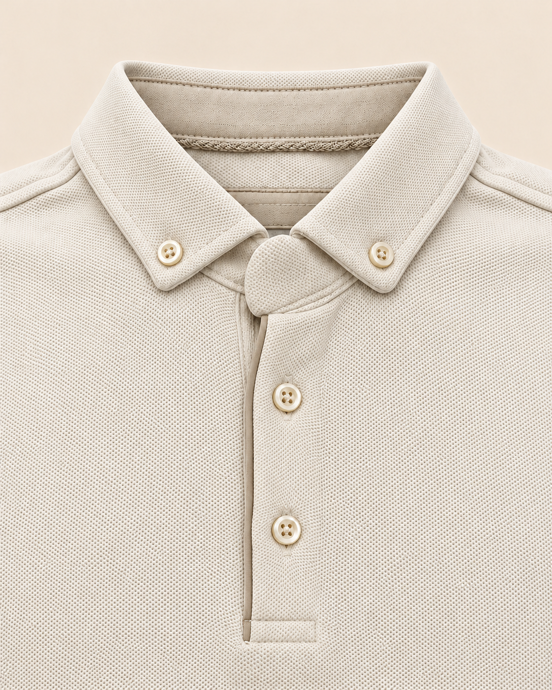 Polotrui met Knopen – Beige