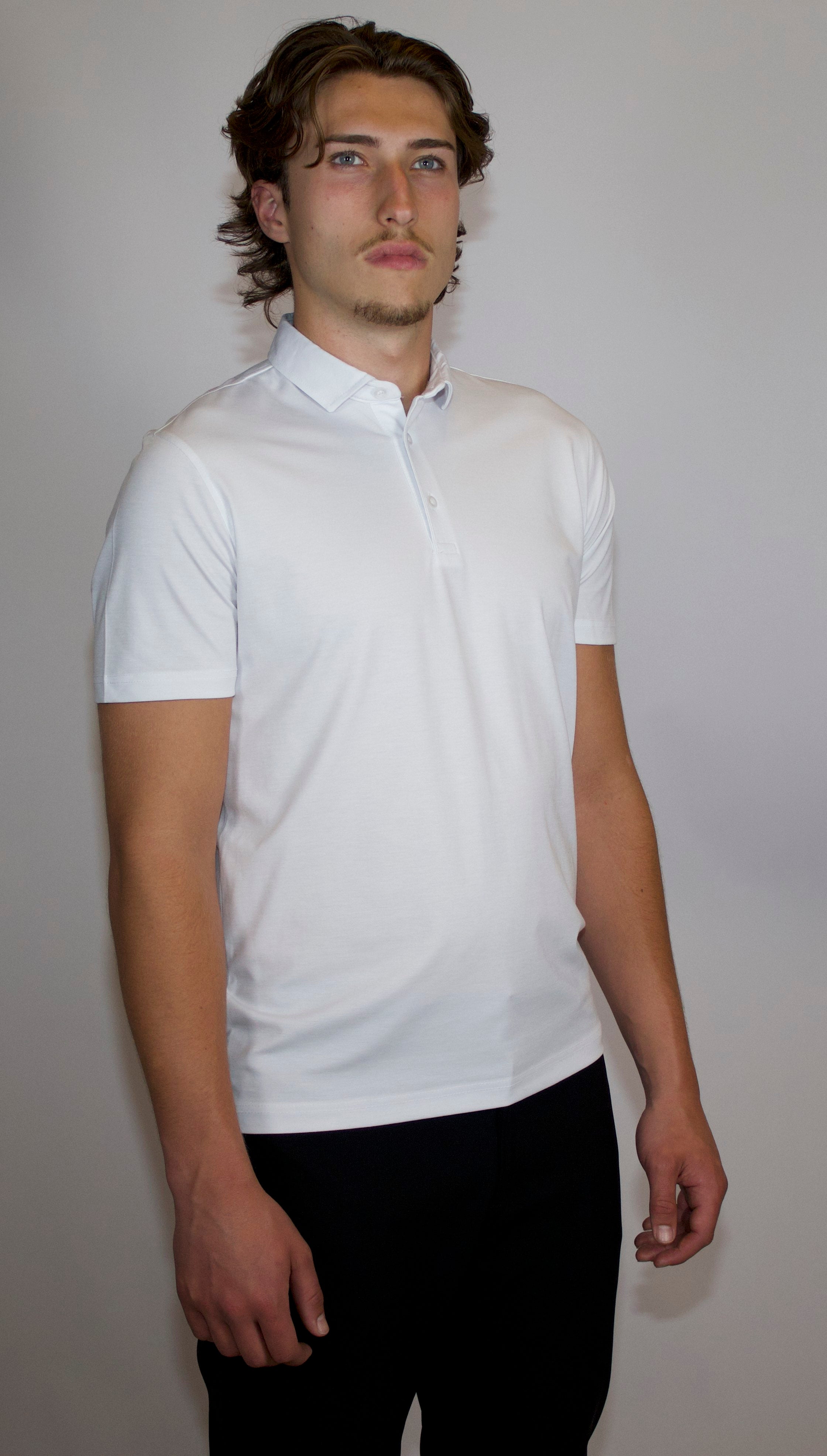 Heren Polo Glans | Wit