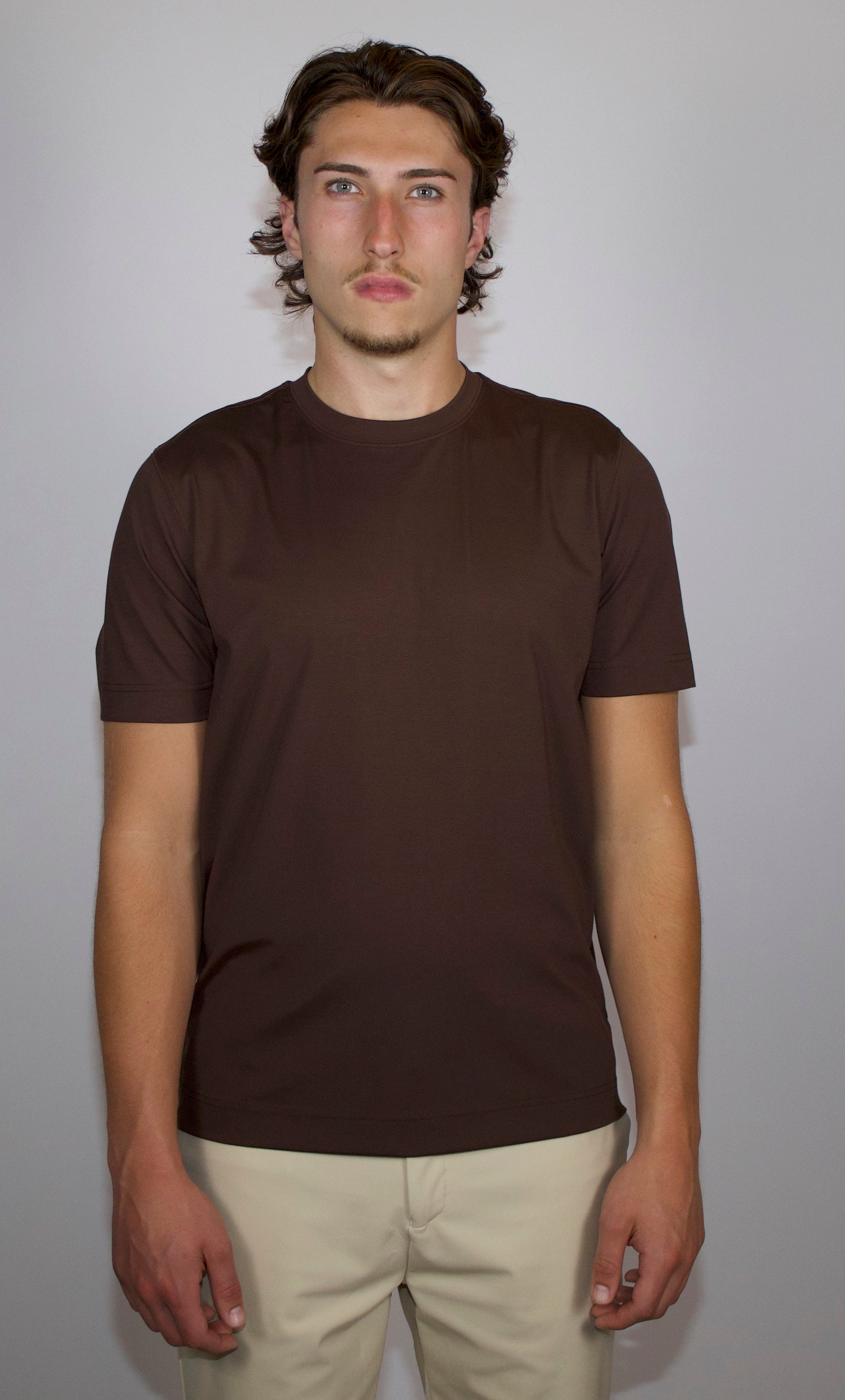 Heren T-shirt Glans | Bruin