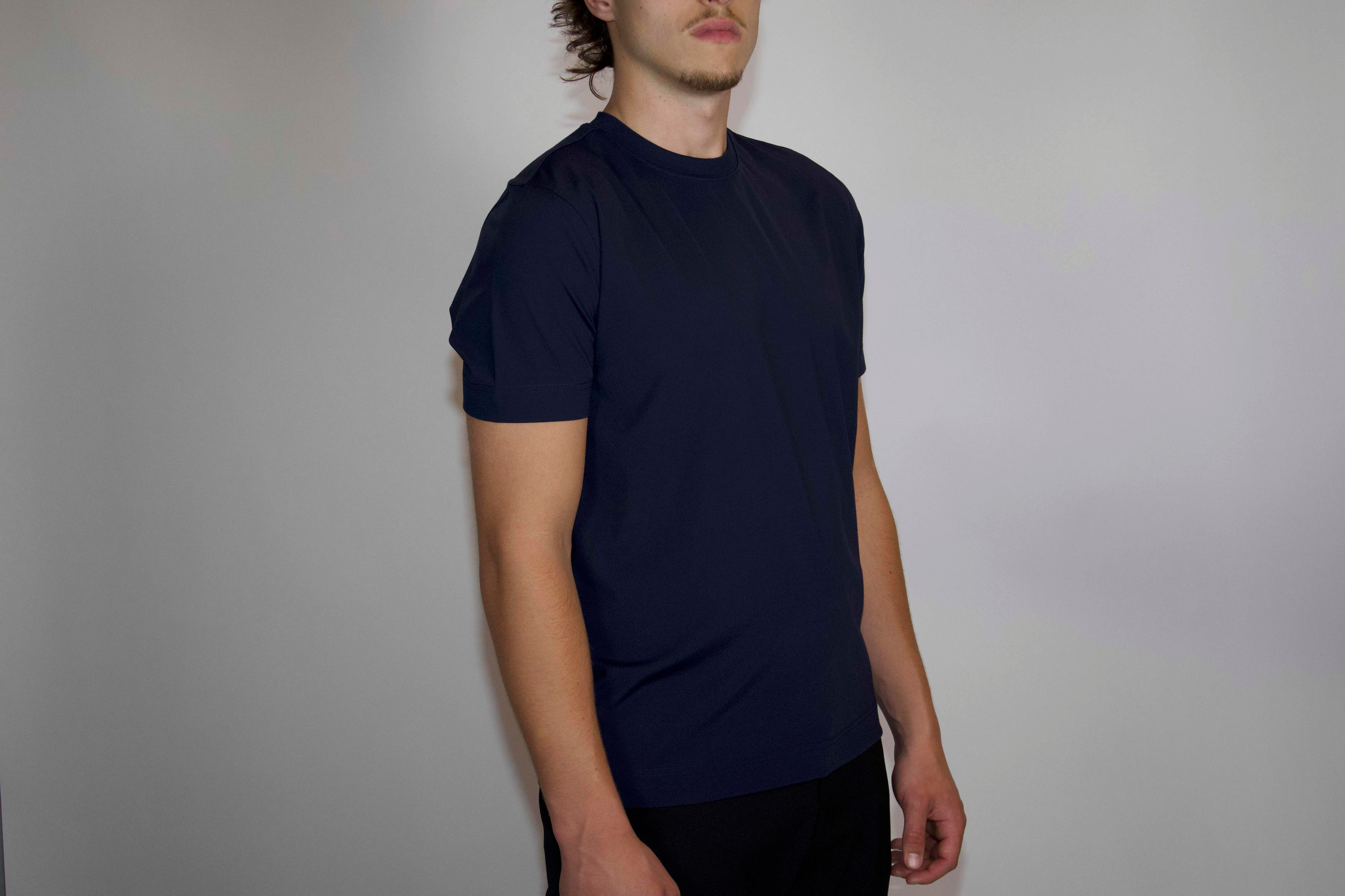 Heren T-shirt Glans | Donkerblauw