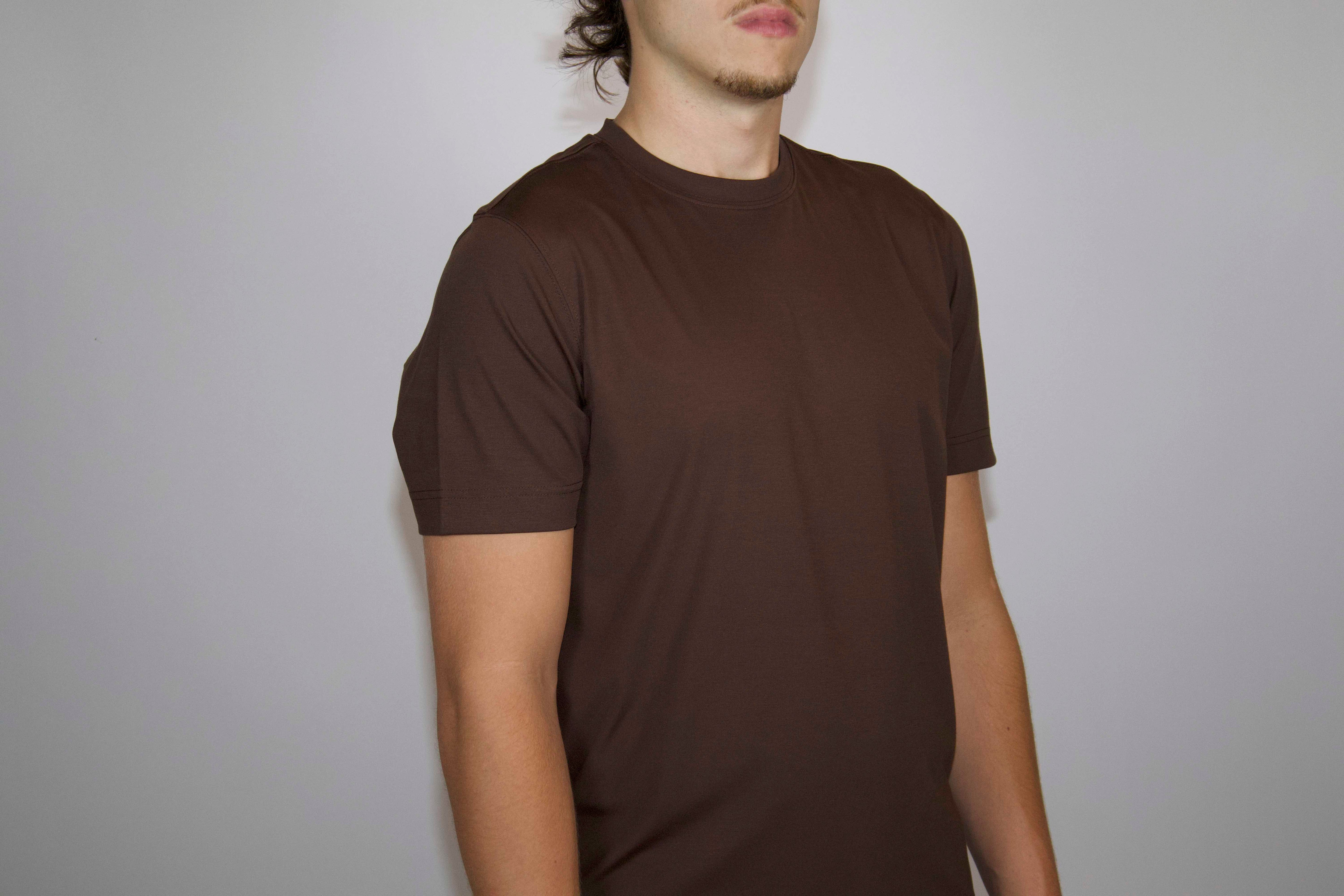 Heren T-shirt Glans | Bruin