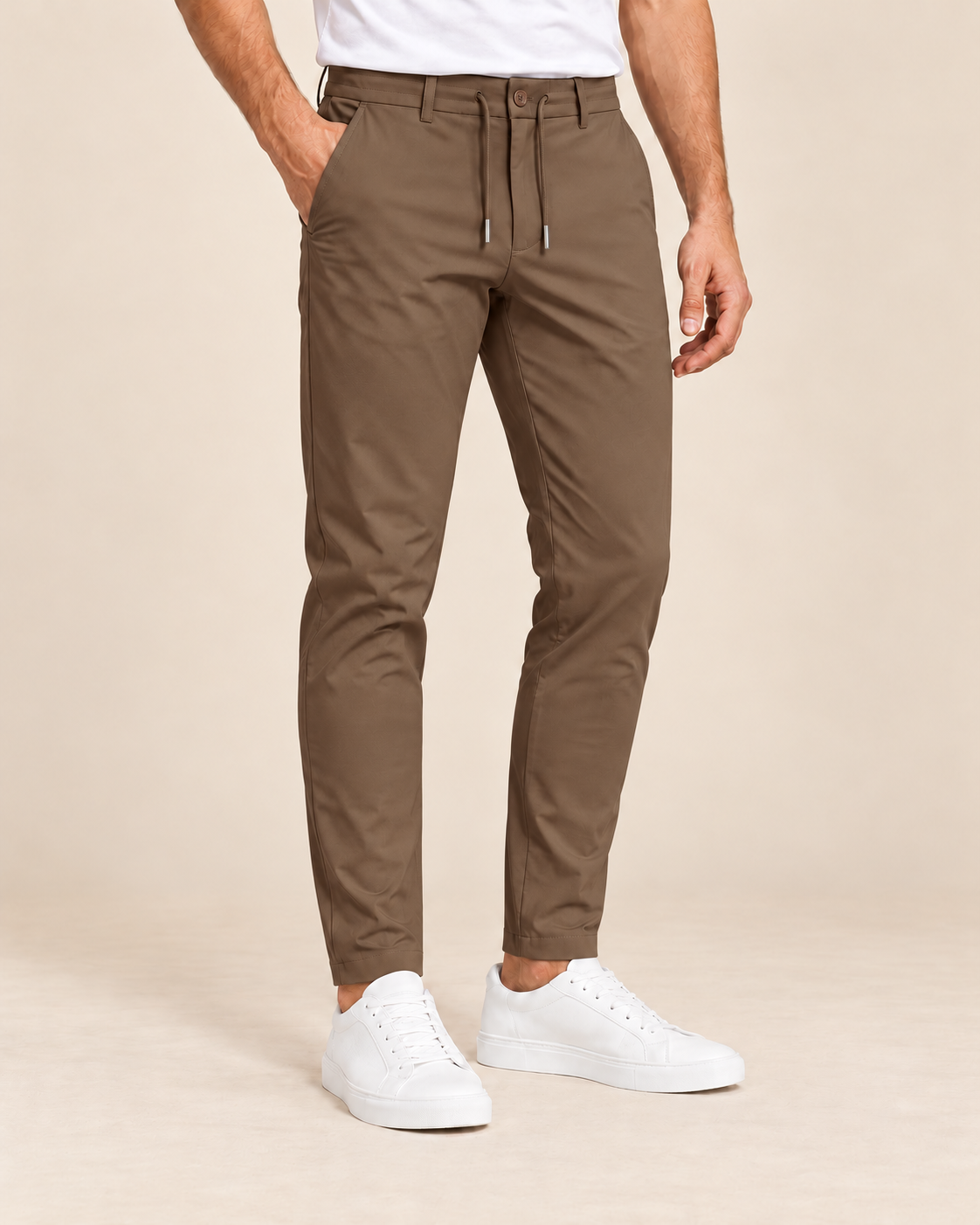 Tech Pant - Slim-Fit - Donkerbruin