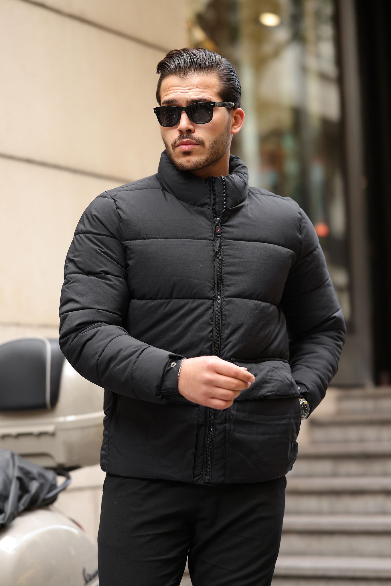 Puffer Jacket | Zwart