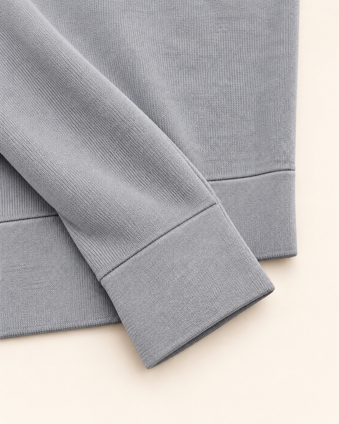Glans Trui Grijs - Slim-Fit met Stretch