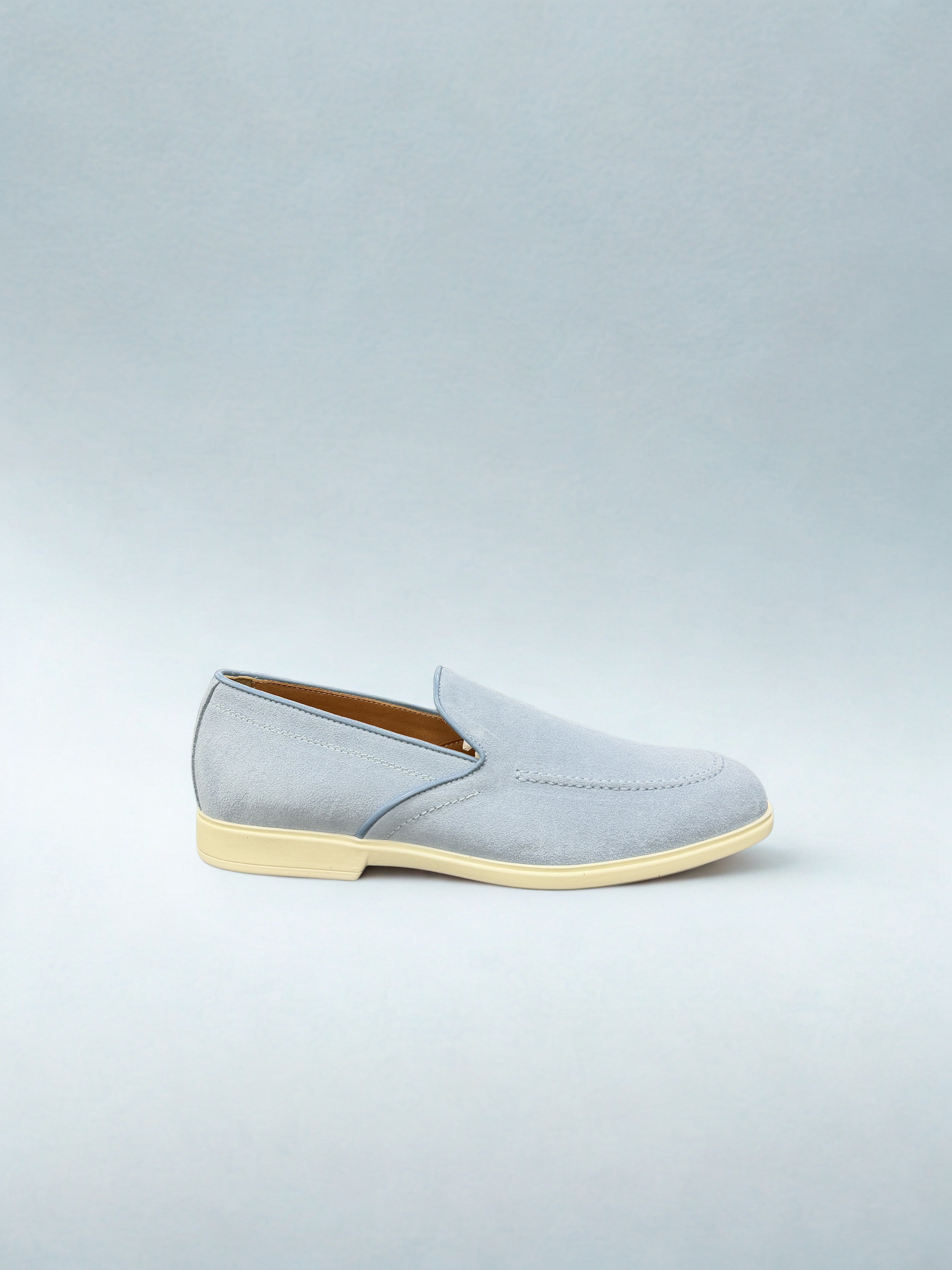 Suède Loafer Lichtblauw LM01