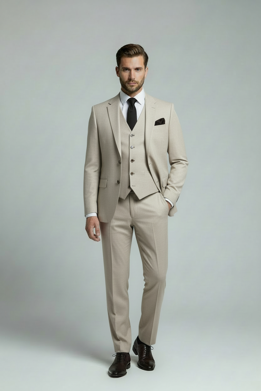 AVBA Light Beige Suit