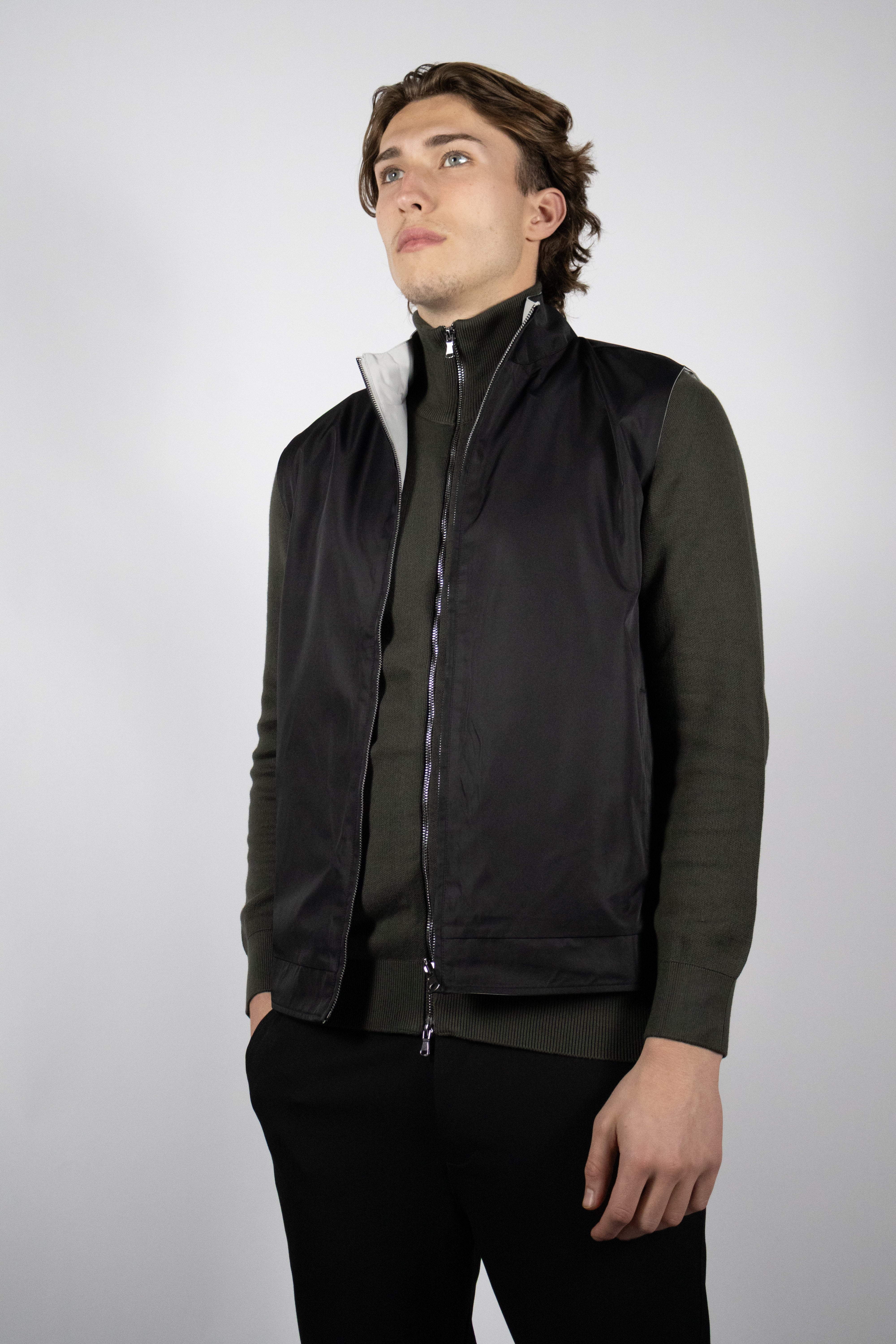 Dubbelzijdige Bodywarmers – Zwart/Grijs