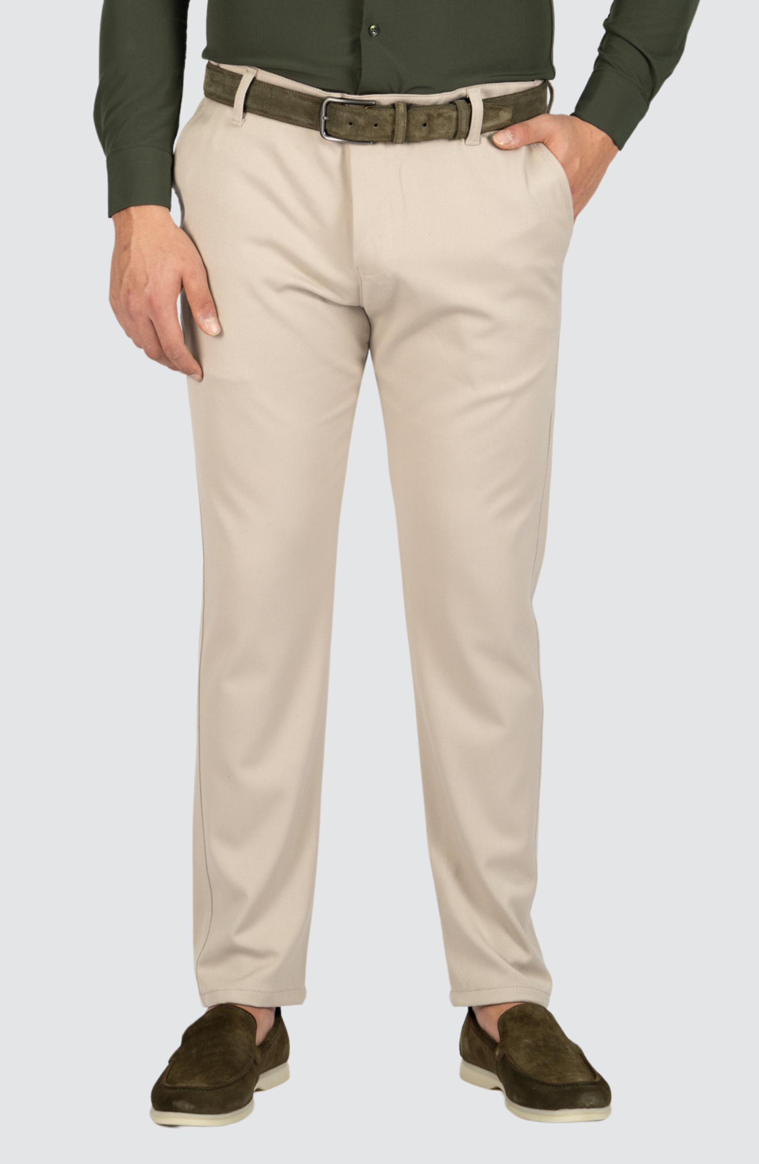 AVBA Casual Trousers | Camel