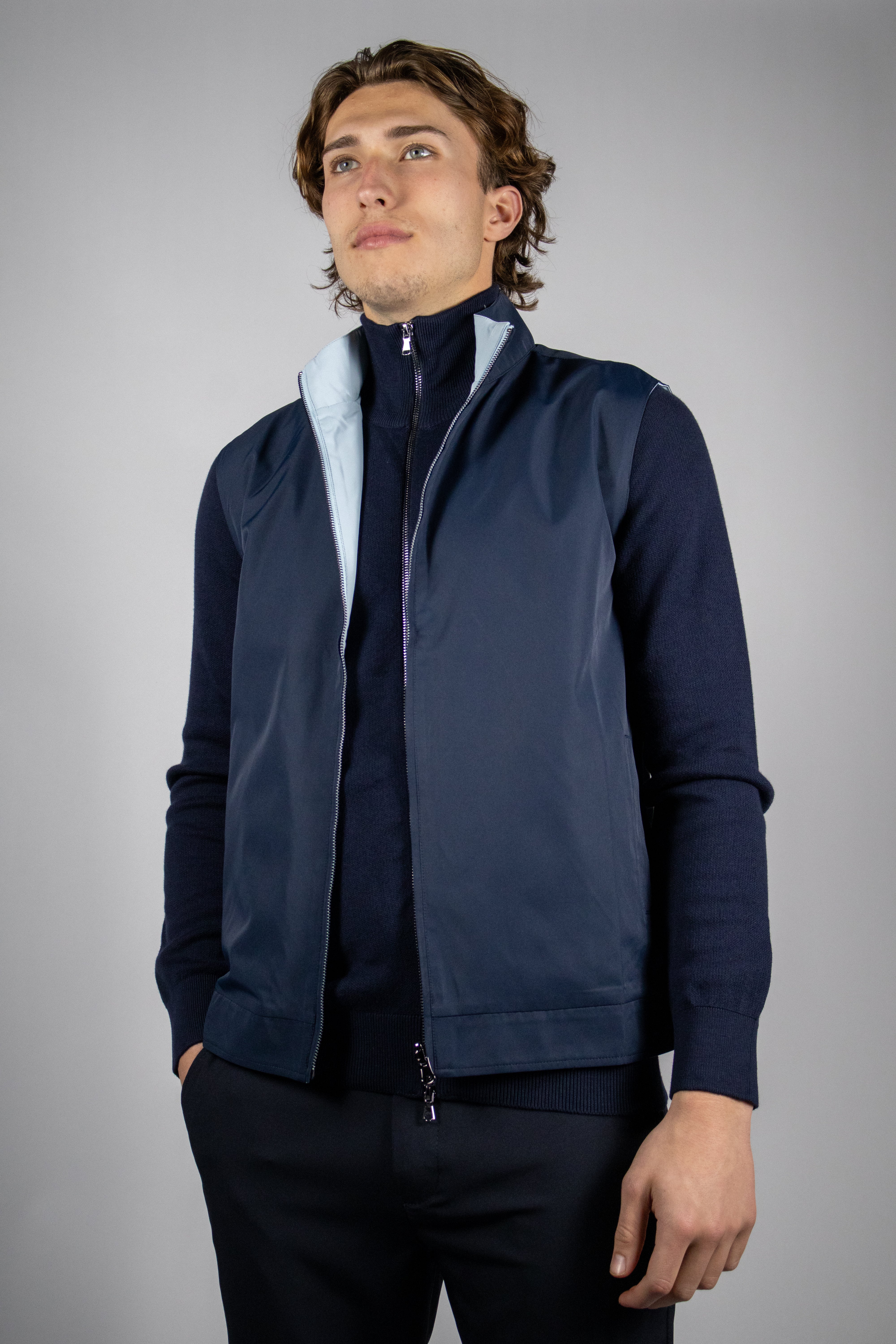 Dubbelzijdige Bodywarmers – Blauw/Lichtblauw