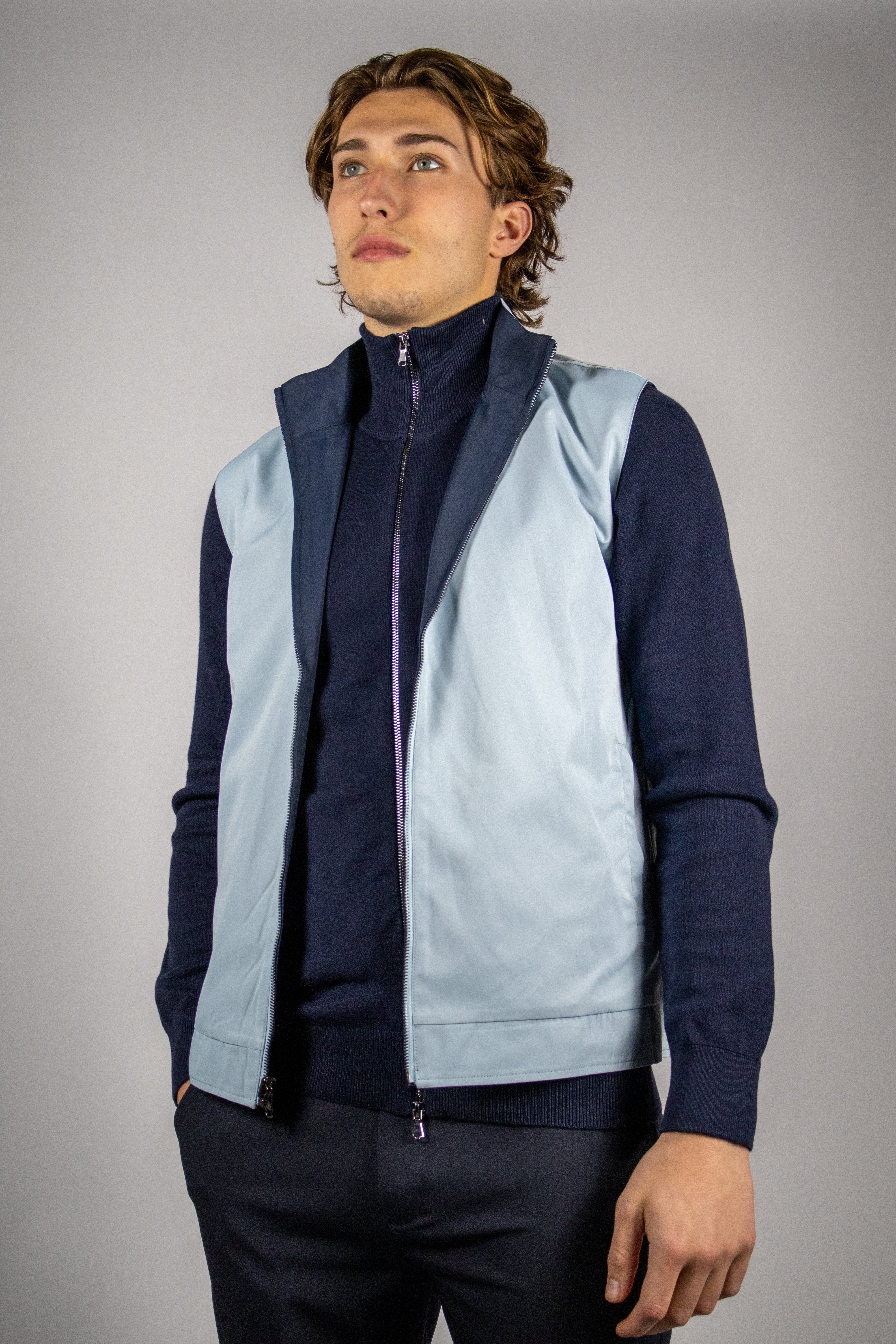 Dubbelzijdige Bodywarmers – Blauw/Lichtblauw