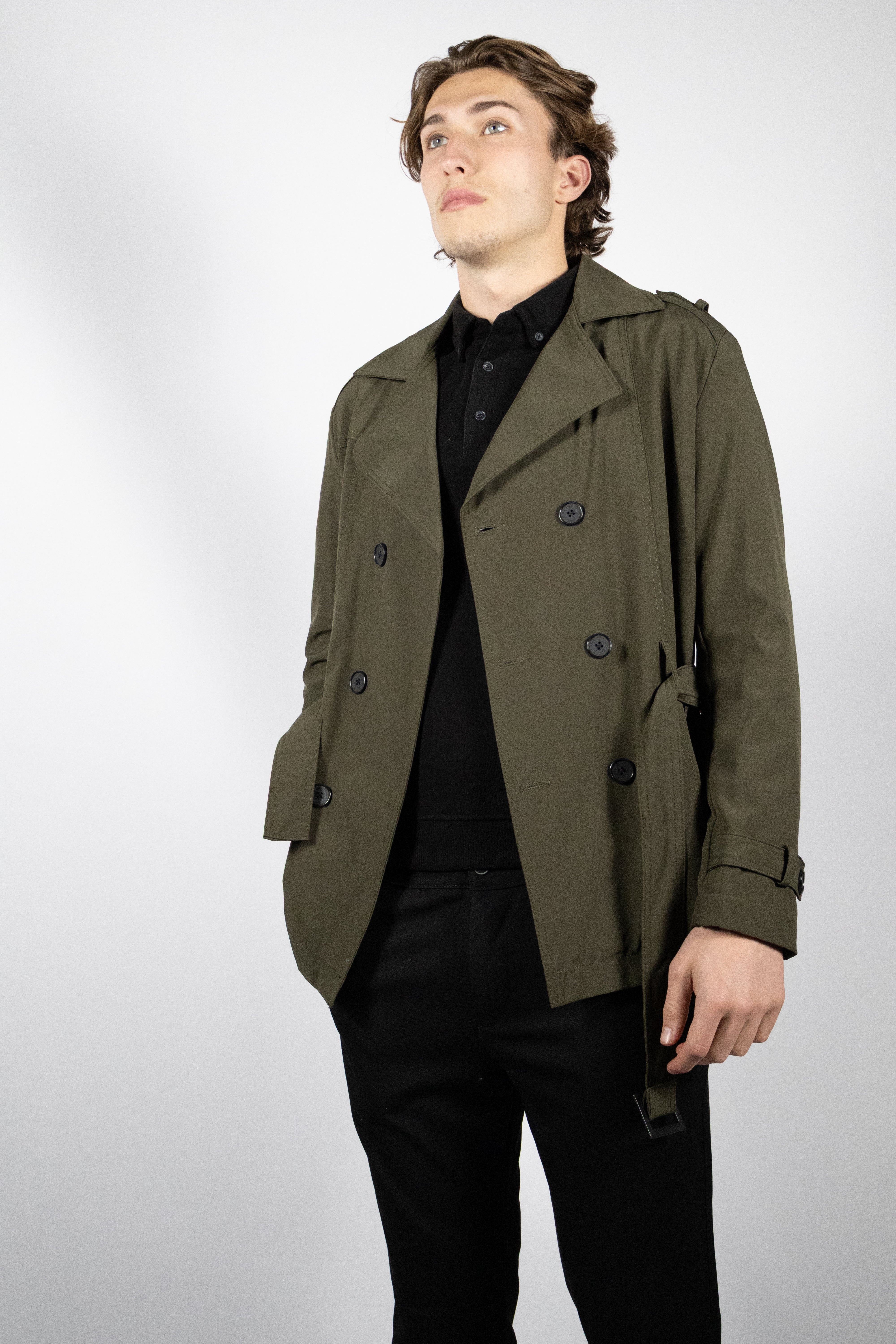Trenchcoat Kort | Groen