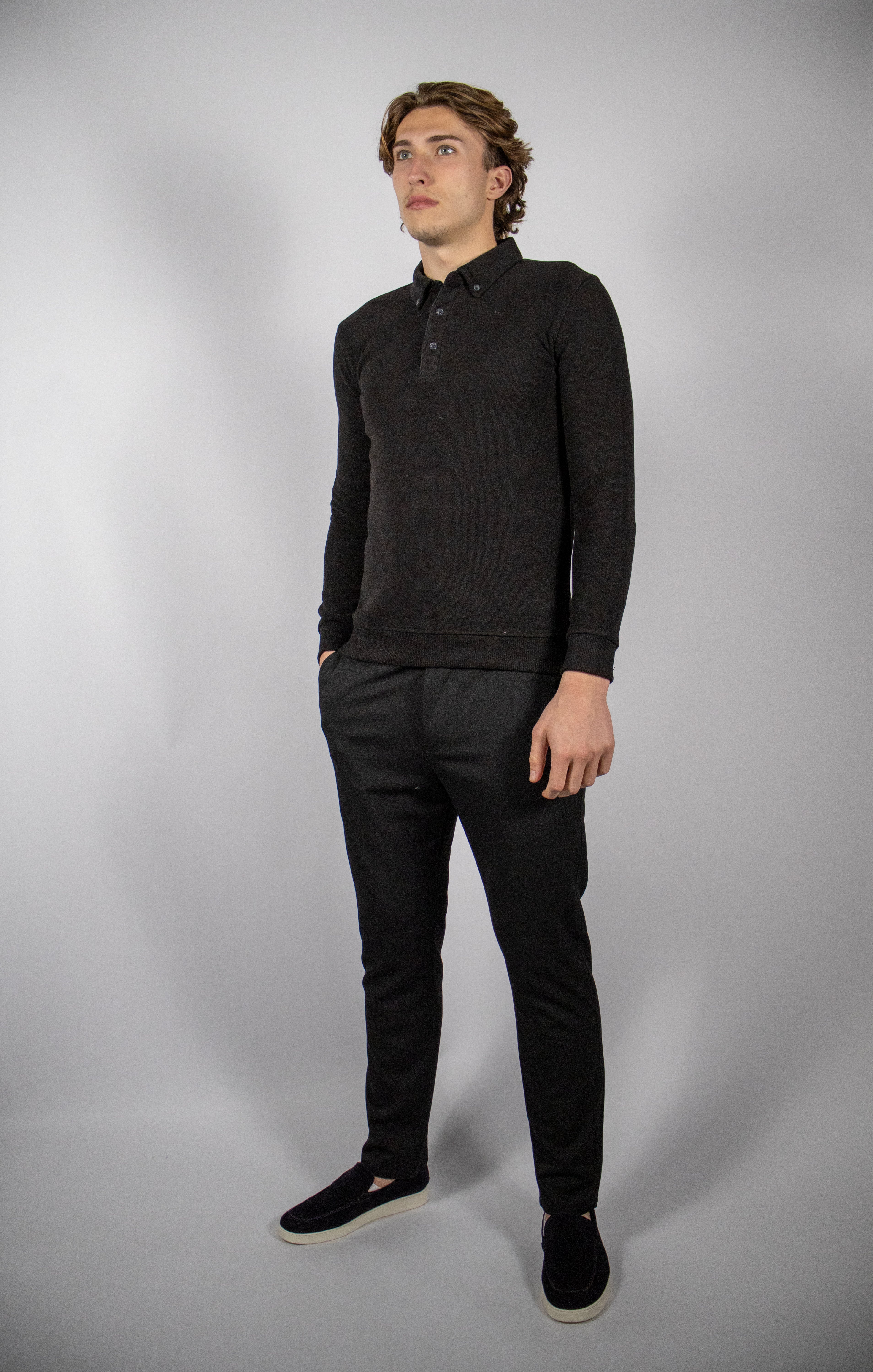 Casual Stretch Broek | Zwart