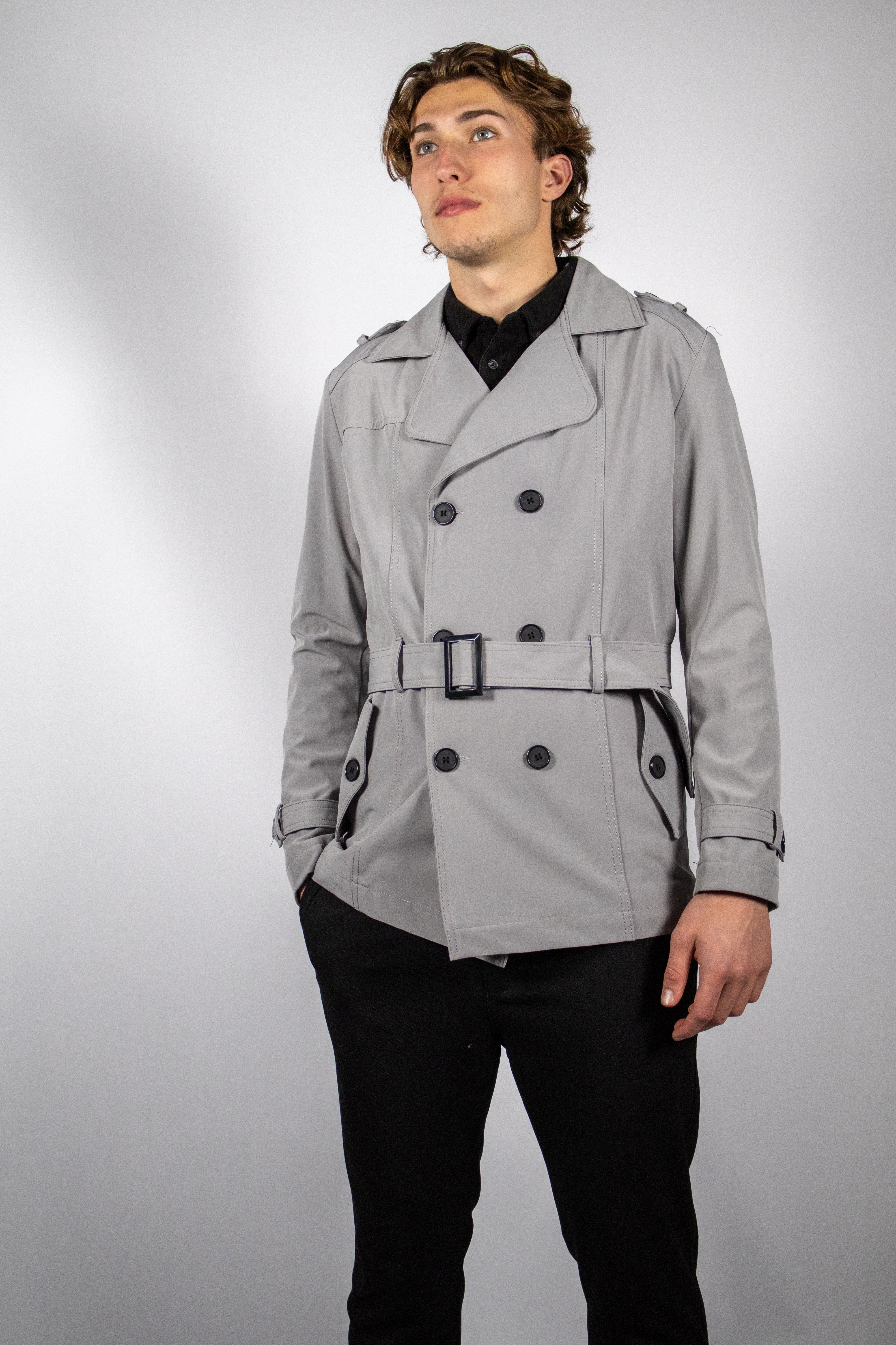 Trenchcoat Kort | Grijs