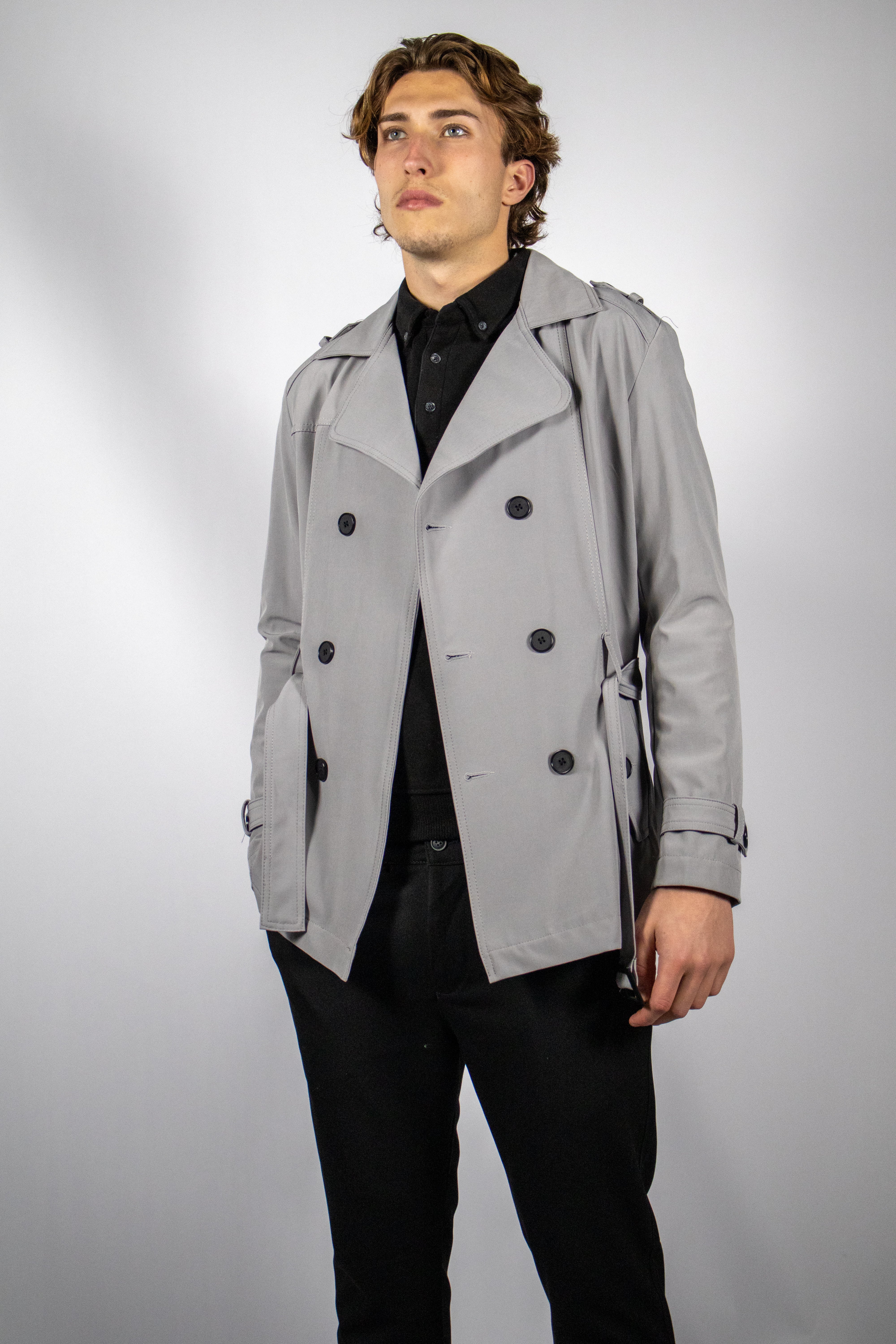 Trenchcoat Kort | Grijs