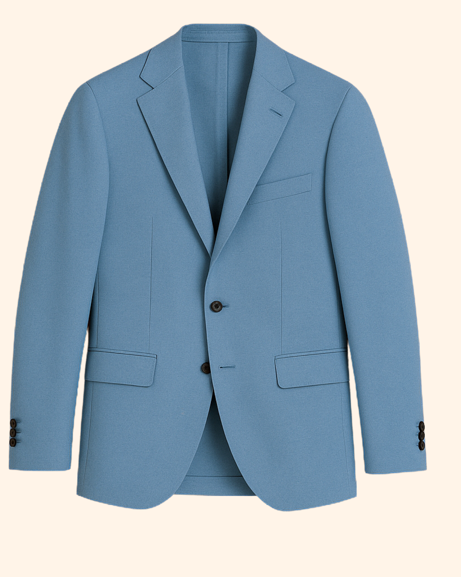 Casual Stretch Colbert | Licht Blauw