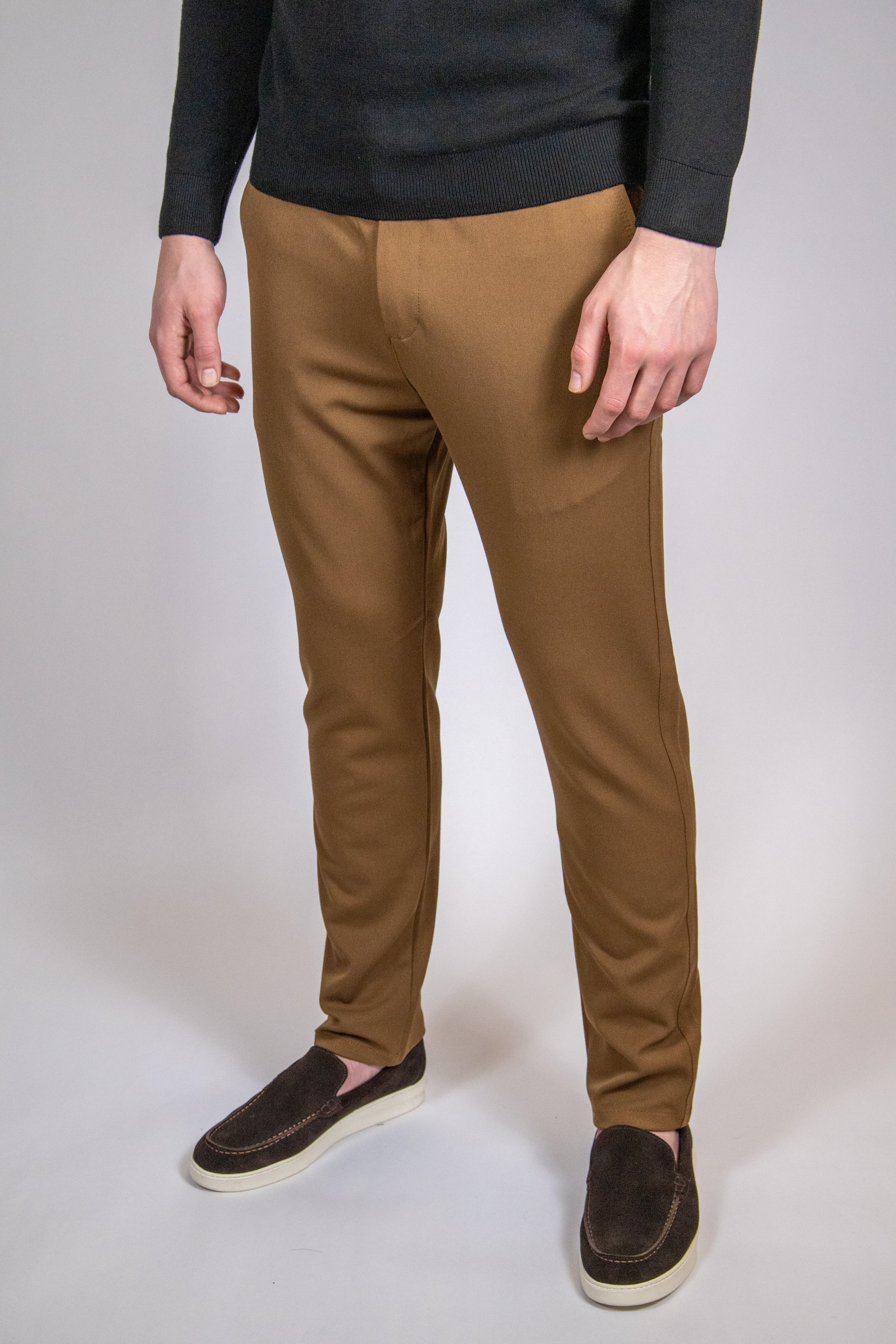 Casual Stretch Broek | Camel