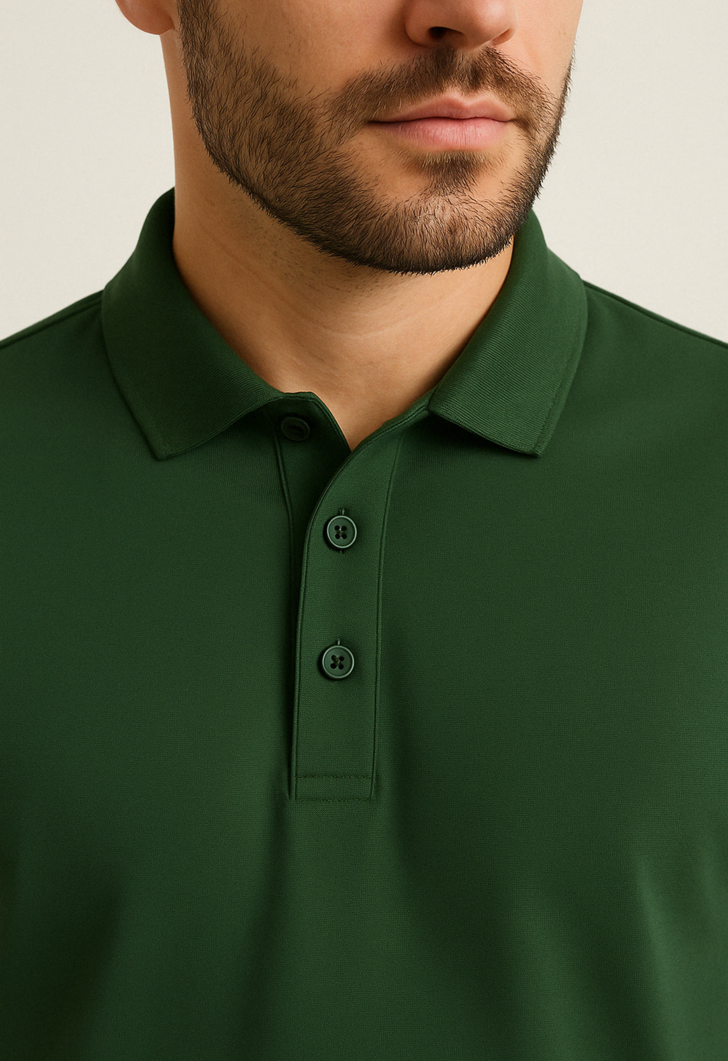 Heren Polo Glans | Groen