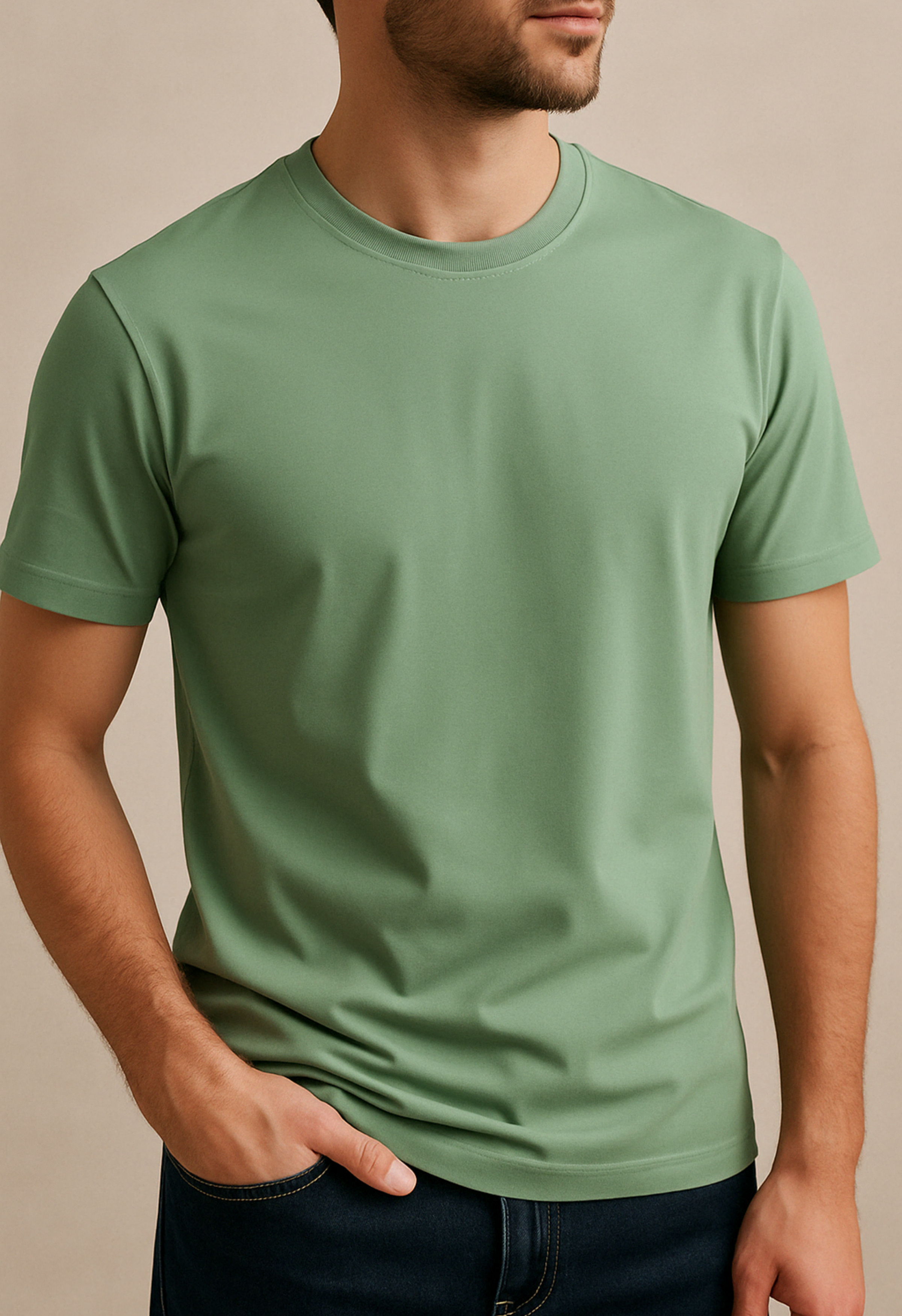 Heren T-shirt Glans | Groen