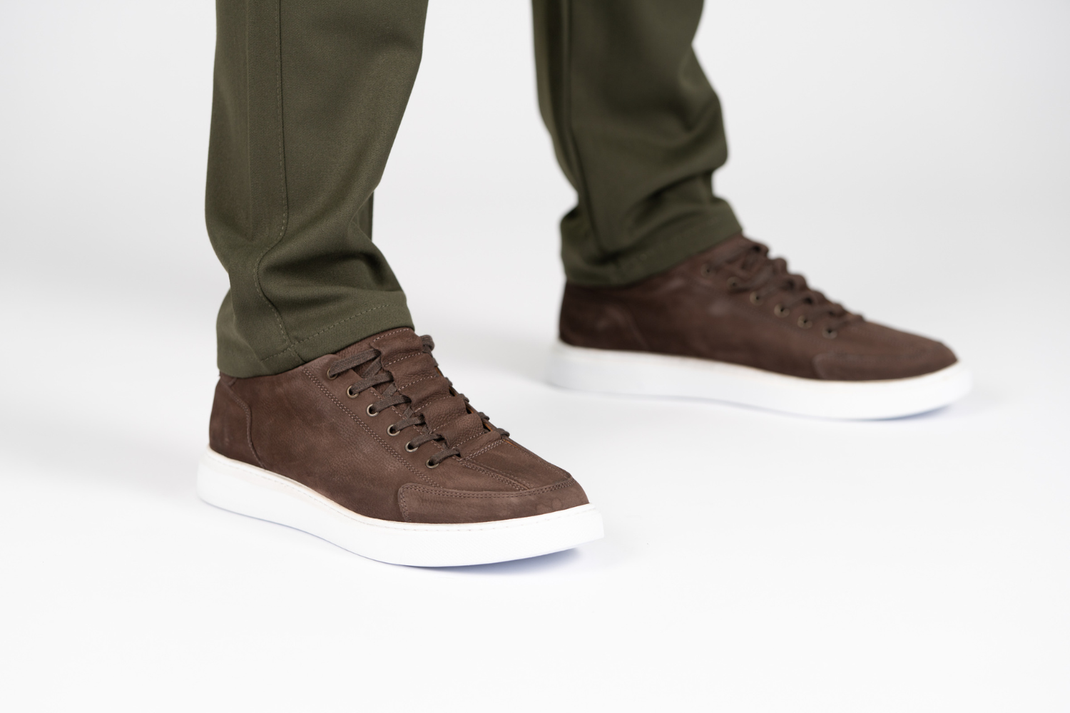 AVBA Men's shoe leather | Brown