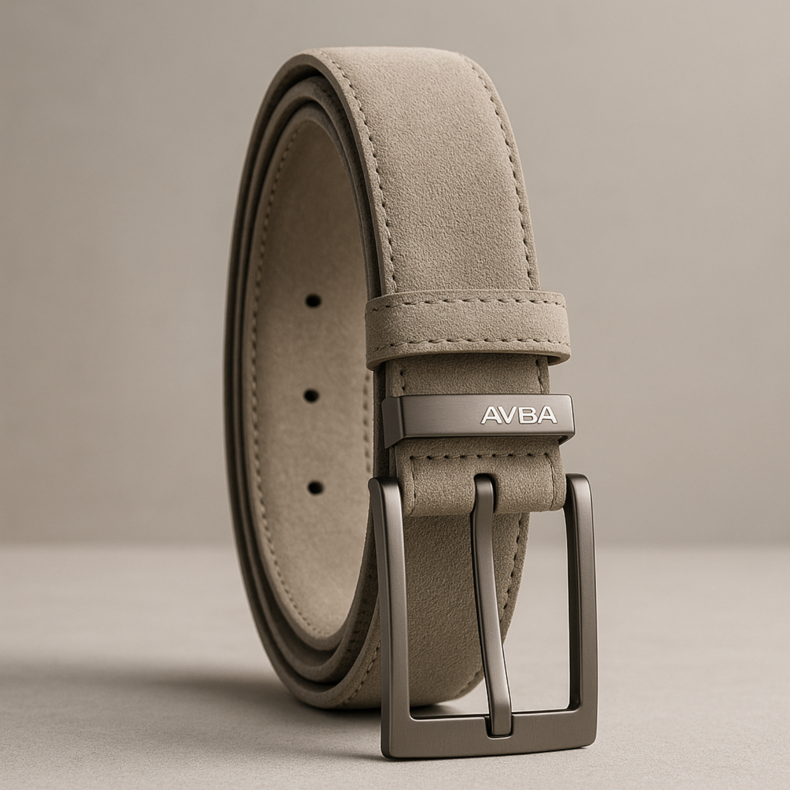 Navy suède riem