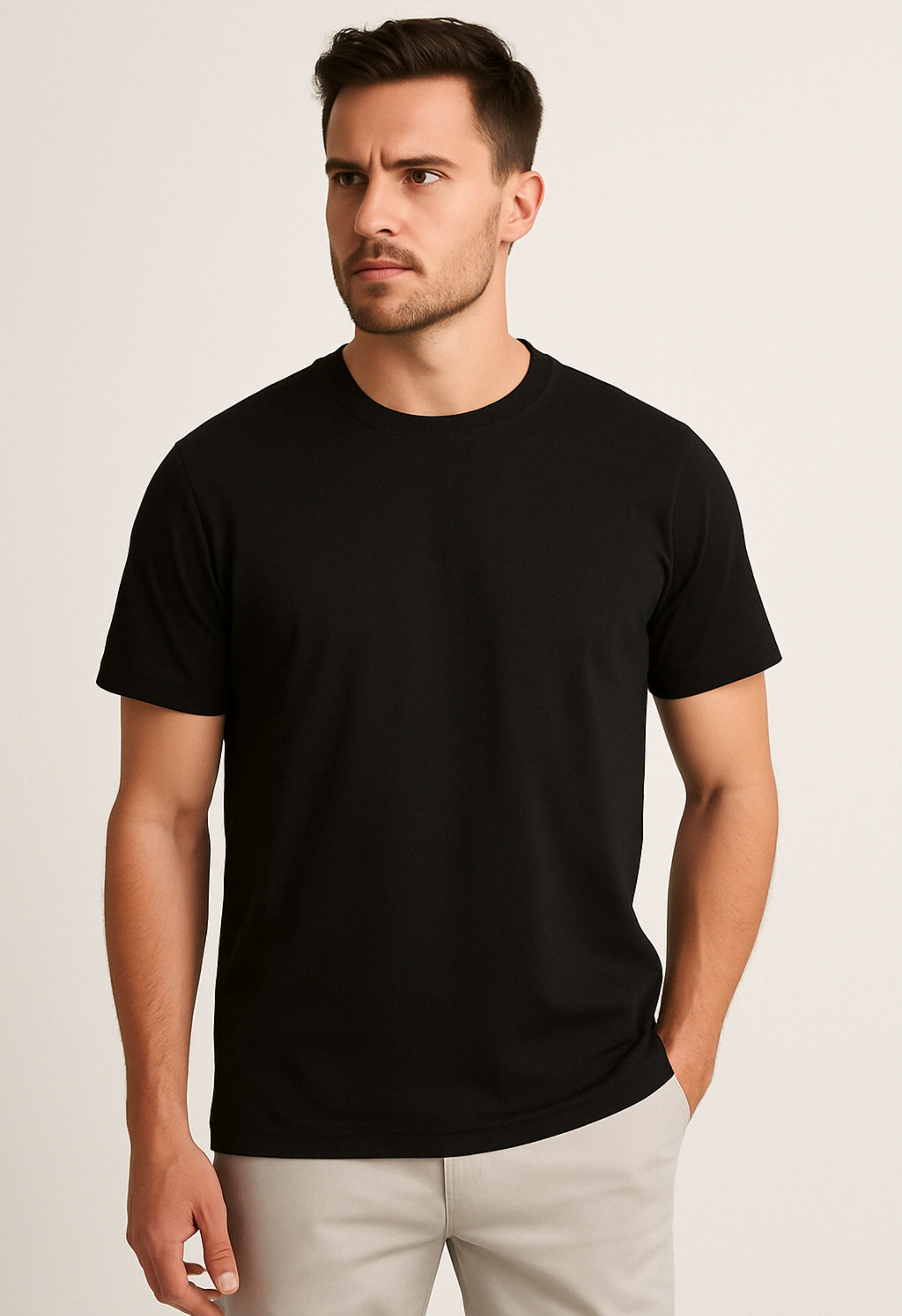 Heren T-shirt Glans | Zwart
