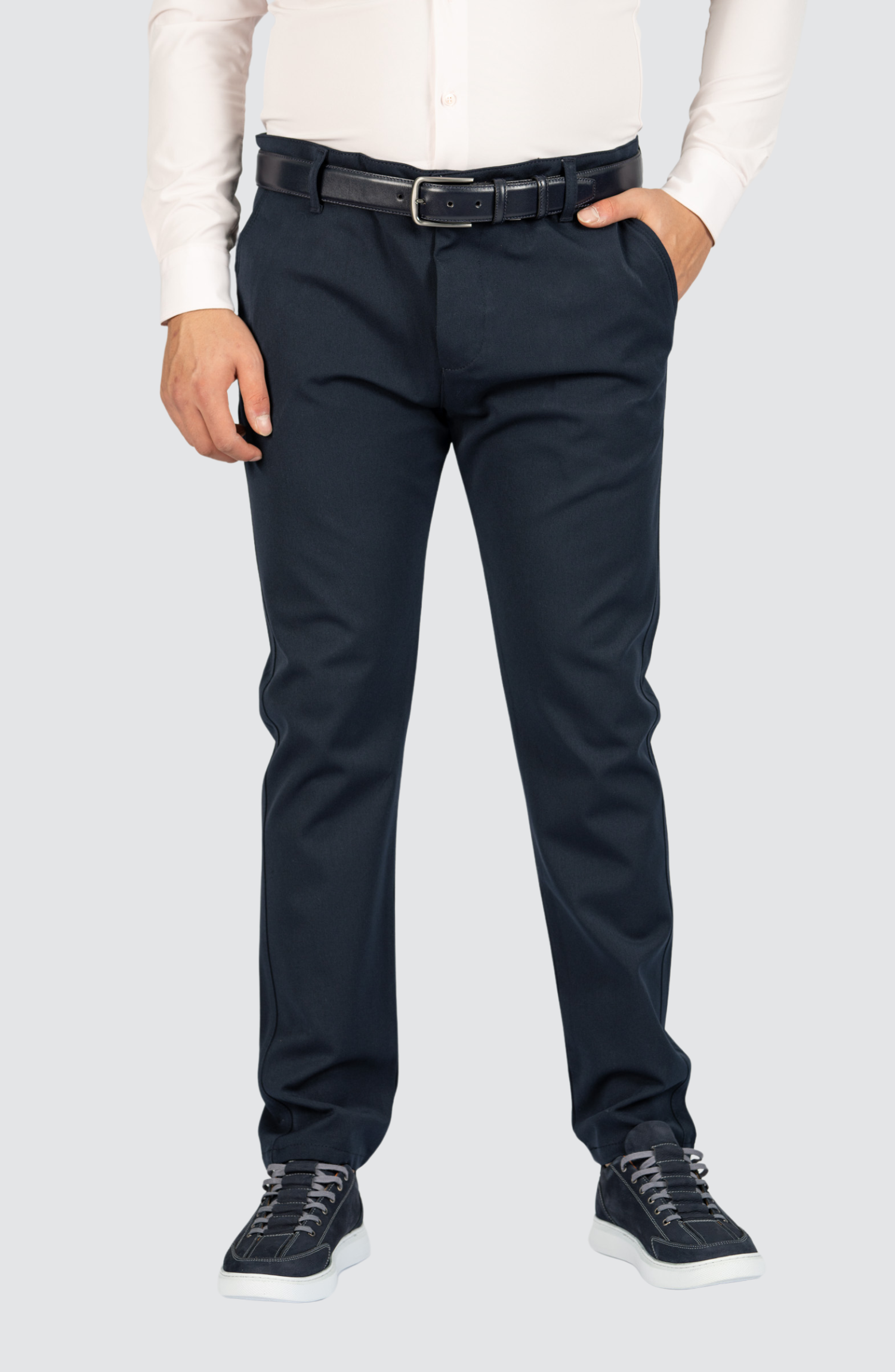 Casual Stretch Broek | Navy