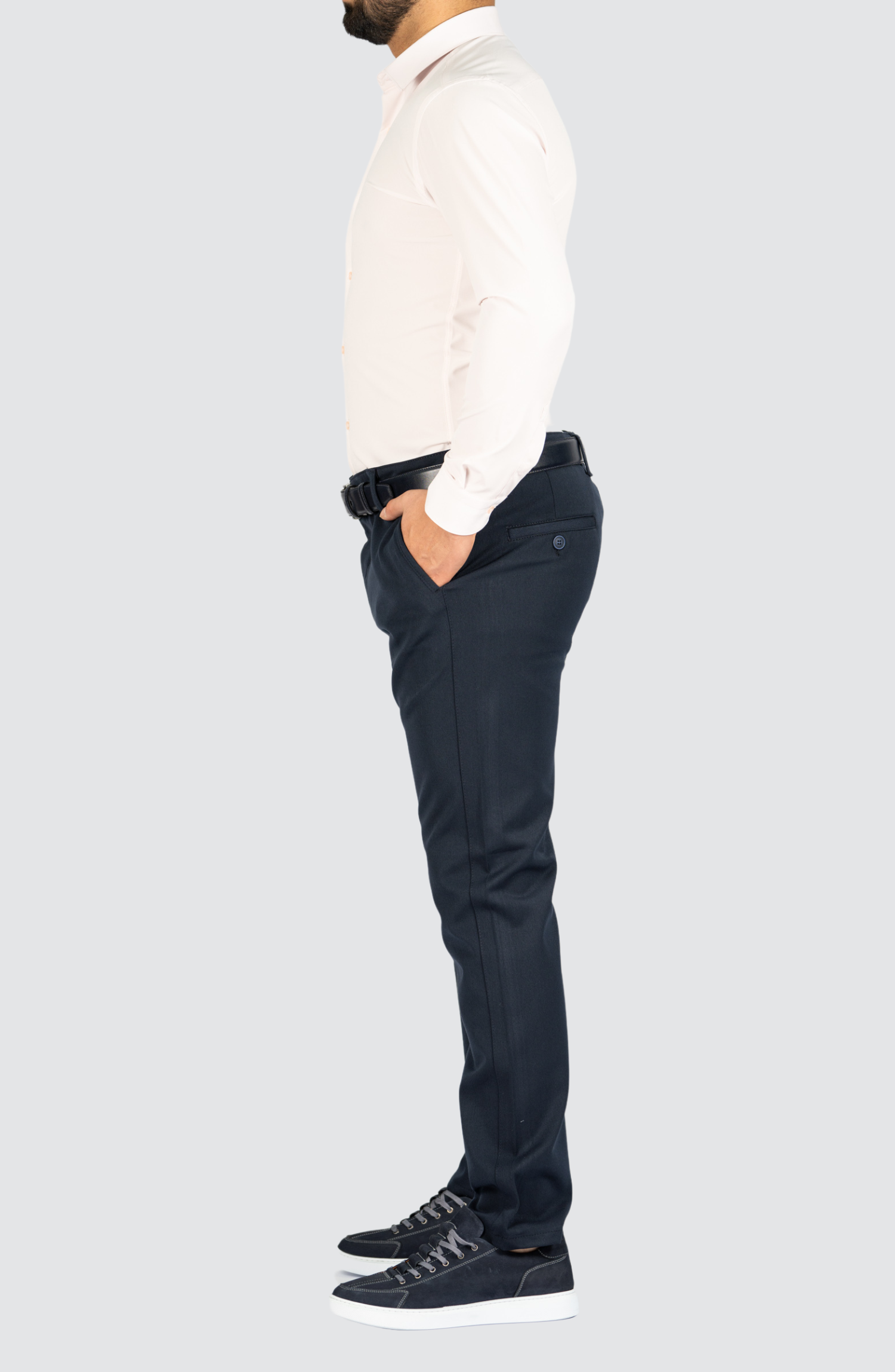 Casual Stretch Broek | Navy