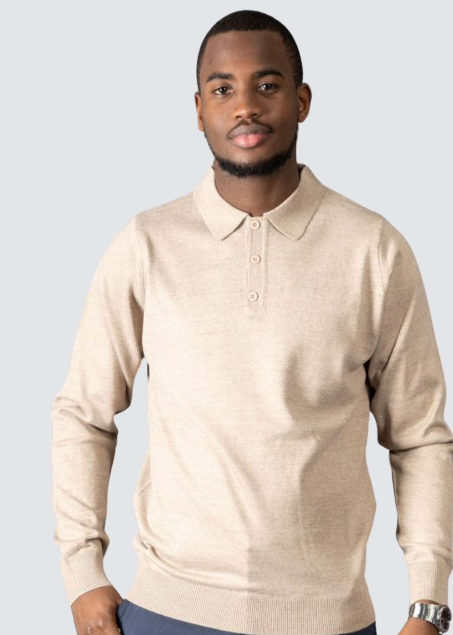 AVBA Polo Sweater: A Stylish Expression of Luxury Black