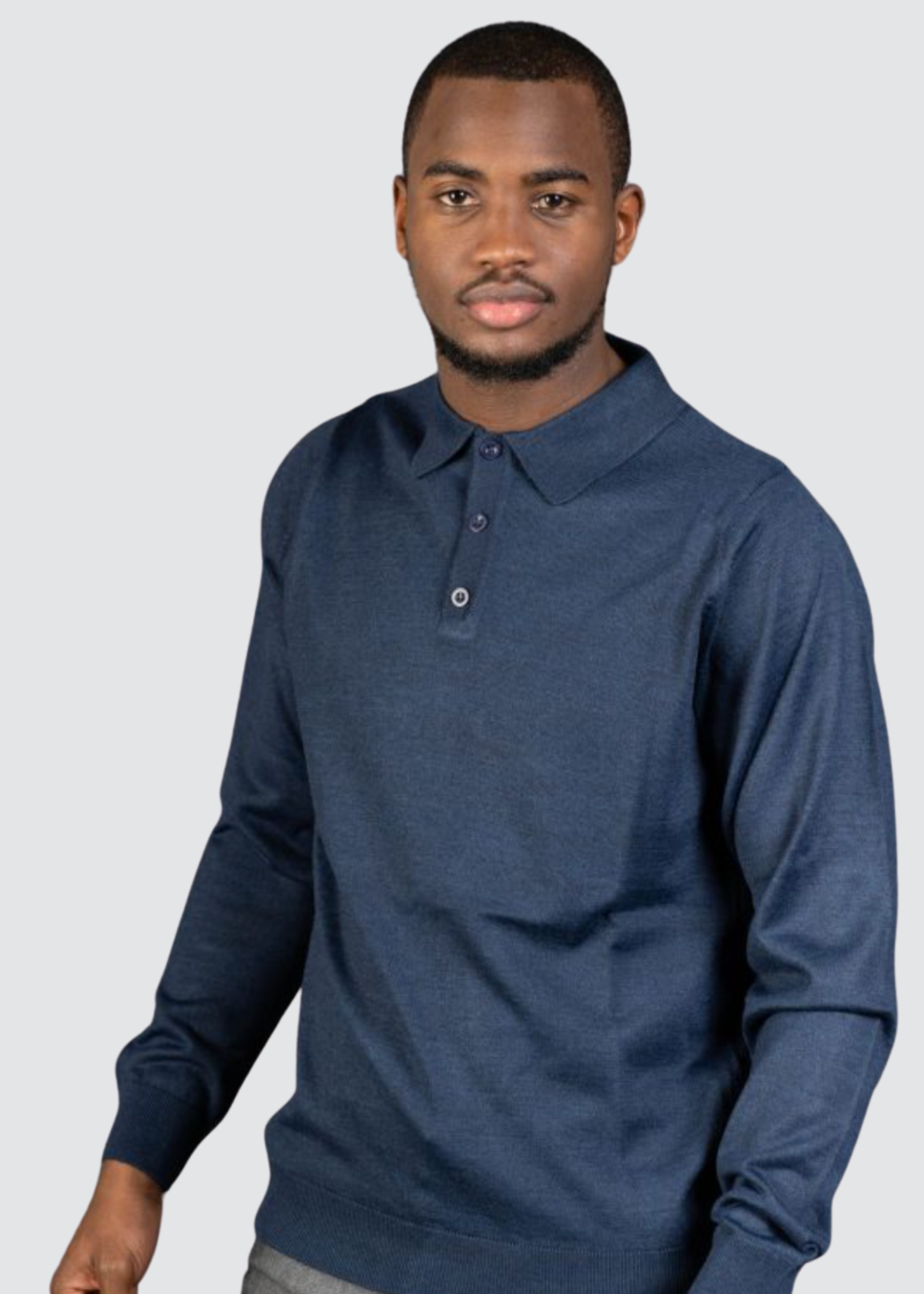 AVBA Polo Sweater: A Stylish Expression of Luxury Black