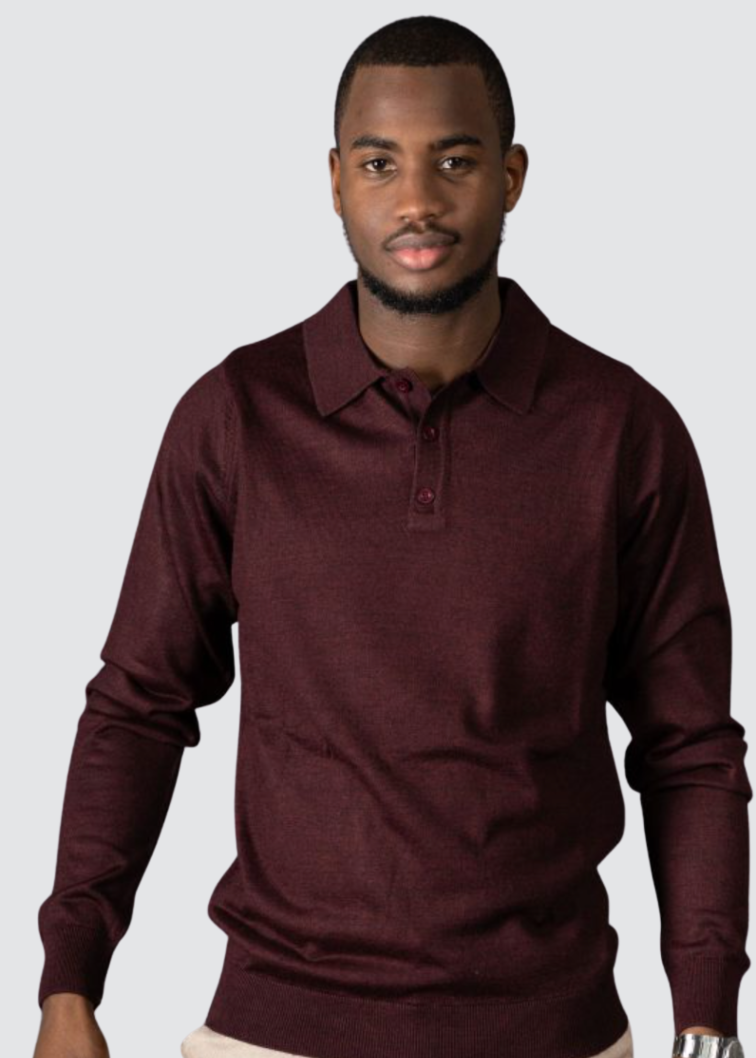 AVBA Polo Sweater: A Stylish Expression of Luxury Black