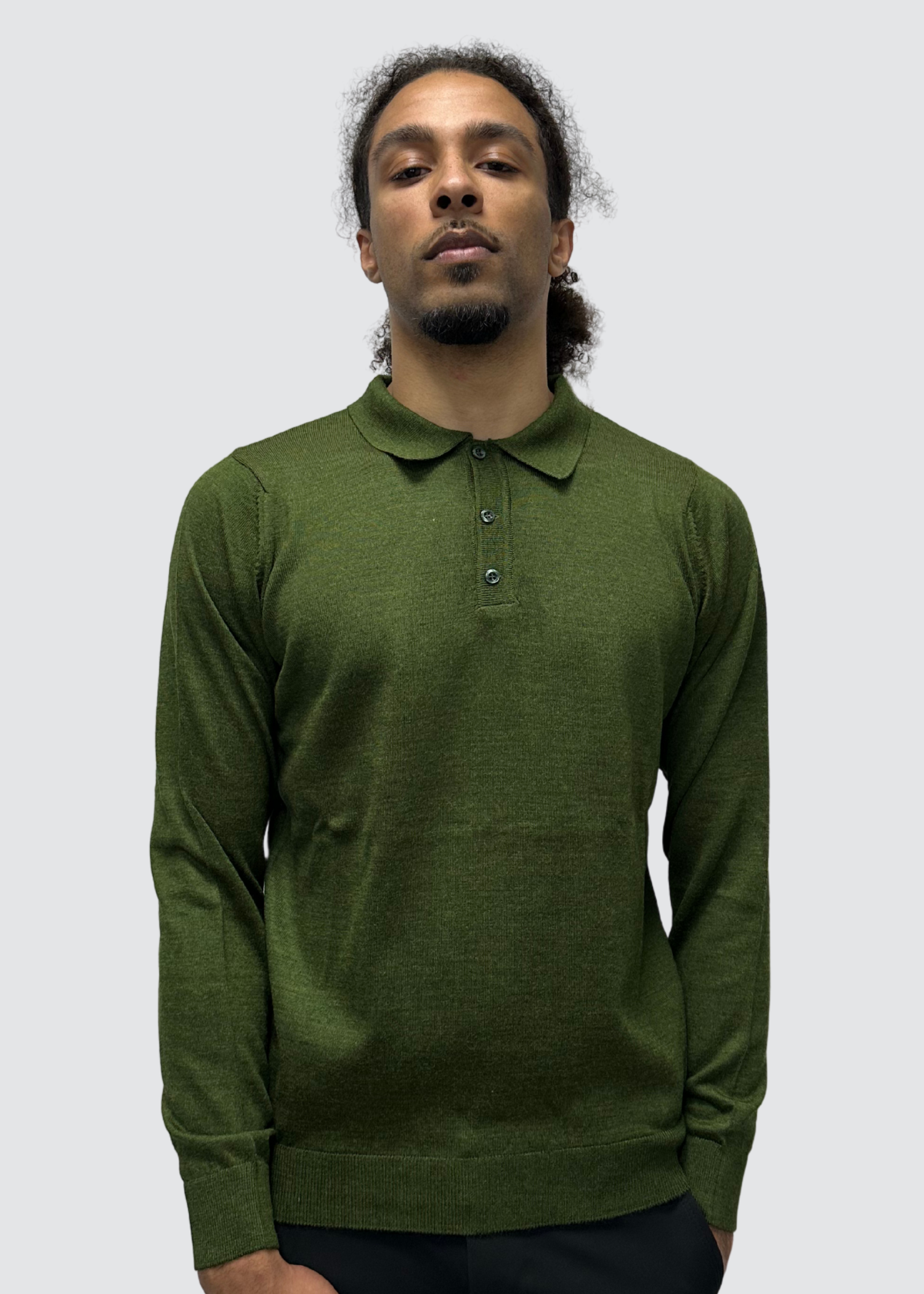 AVBA Polo Sweater: A Stylish Expression of Luxury Black