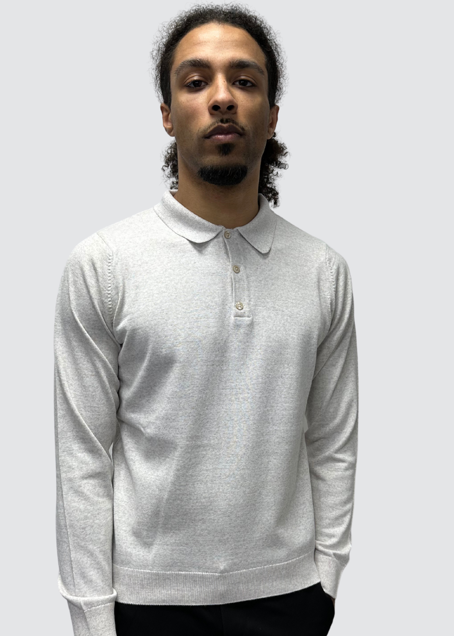 AVBA Polo Sweater: A Stylish Expression of Luxury Black