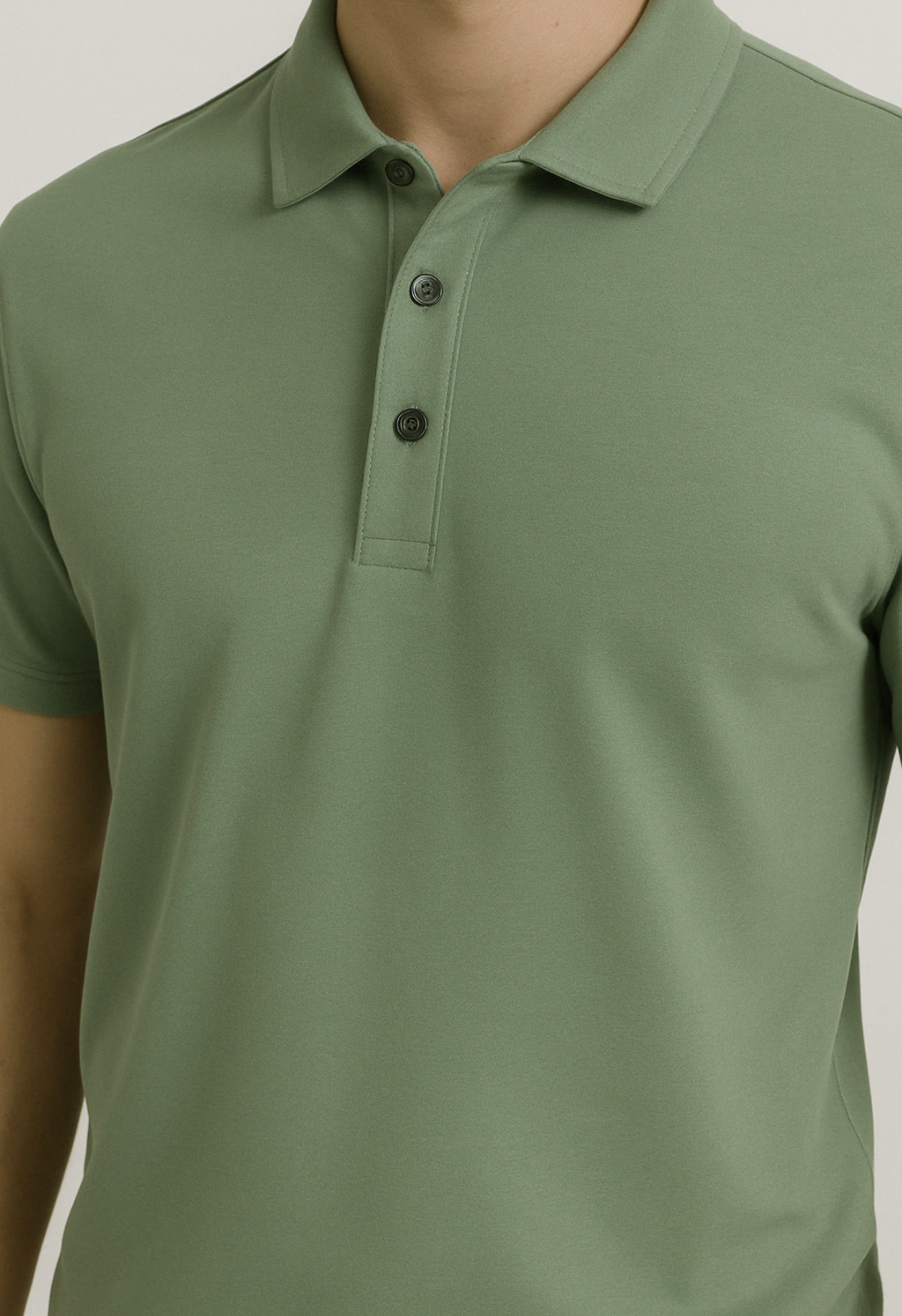 Heren Polo Glans | Pastel Groen