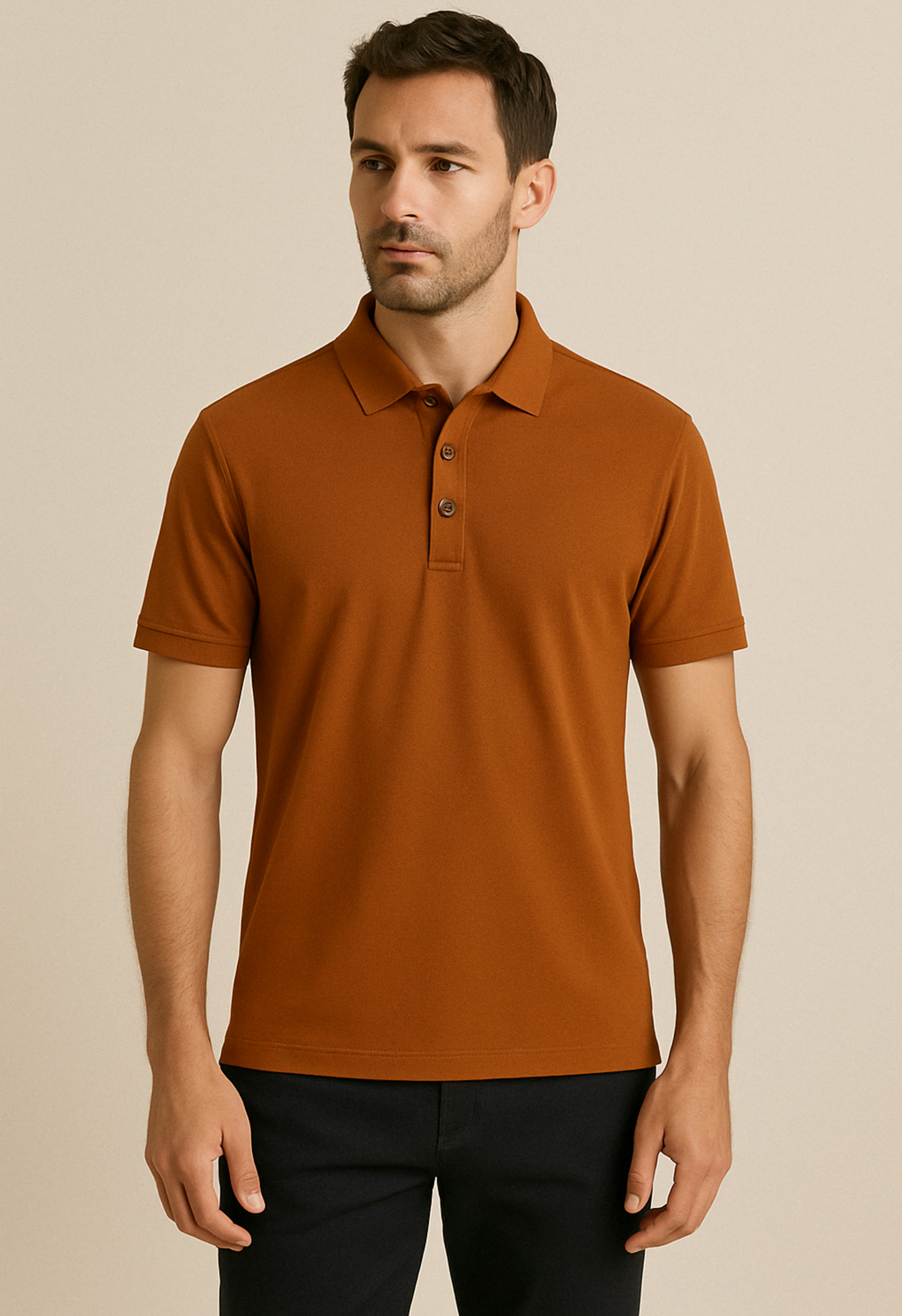 Heren Polo Glans | Brons