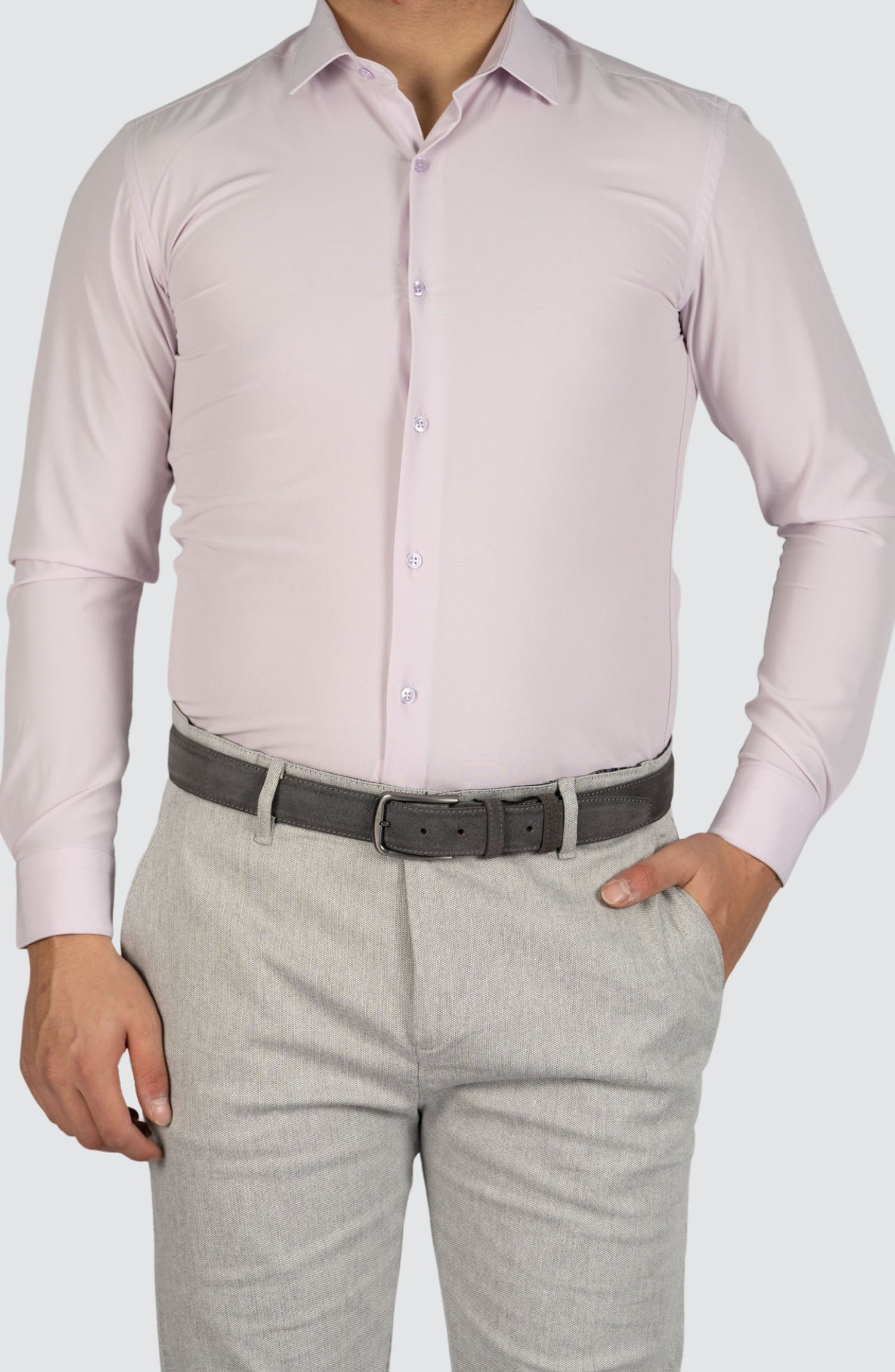 Kreukvrij Stretch Overhemd Regular-Fit | Roze