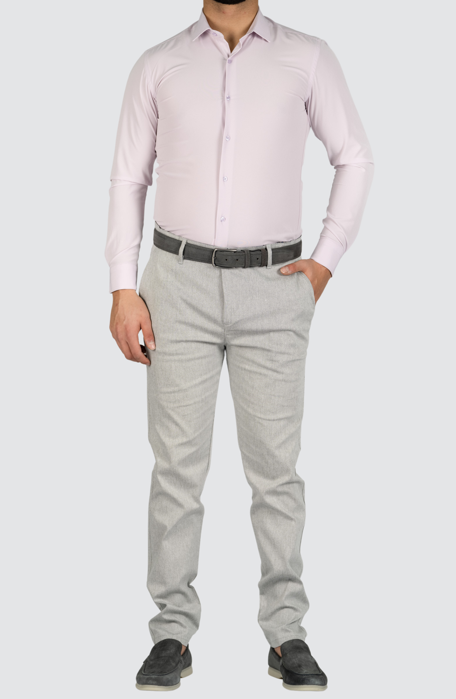 Kreukvrij Stretch Overhemd Regular-Fit | Roze