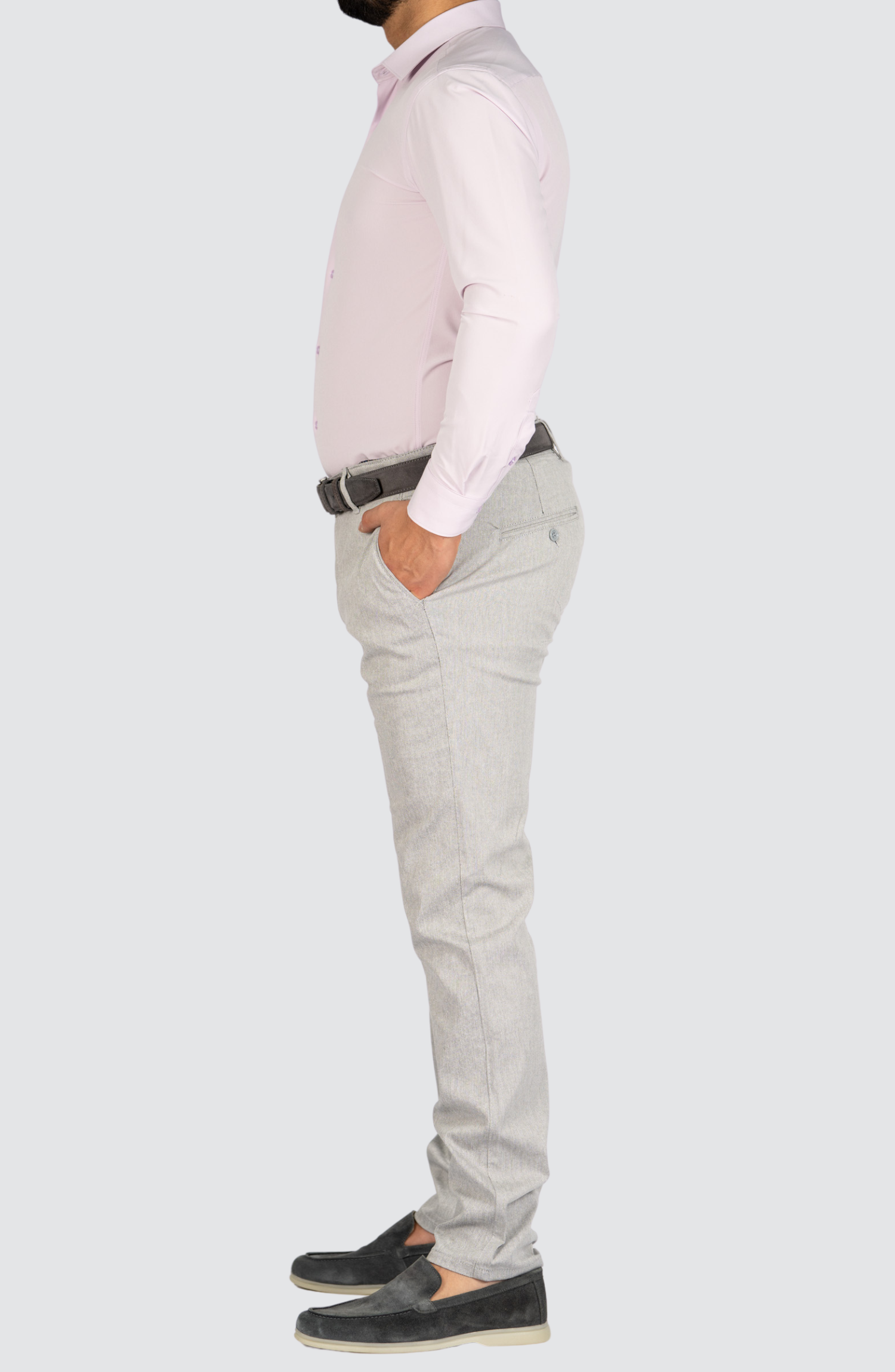 Kreukvrij Stretch Overhemd Regular-Fit | Roze