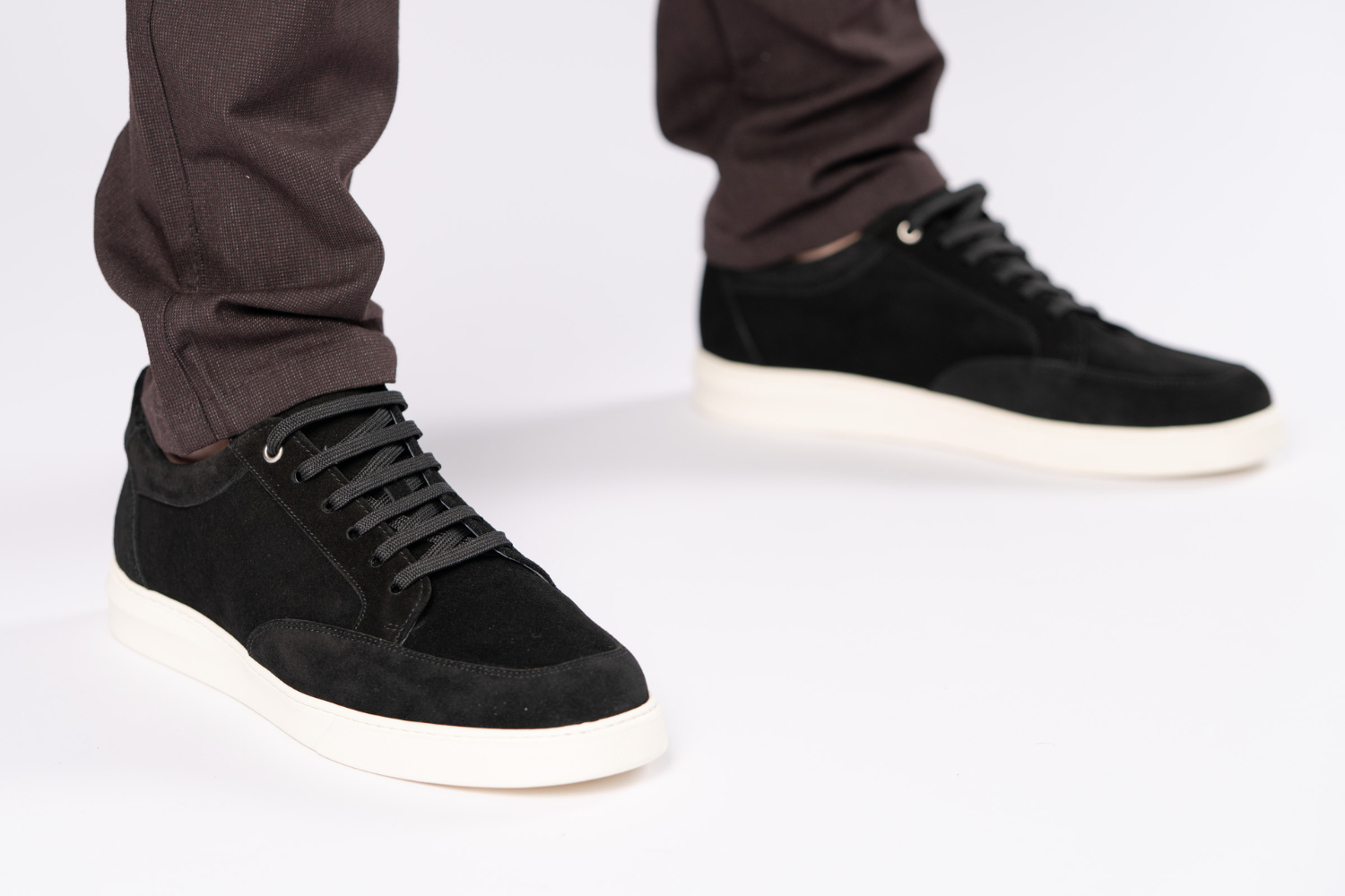 Suède Sneaker Zwart