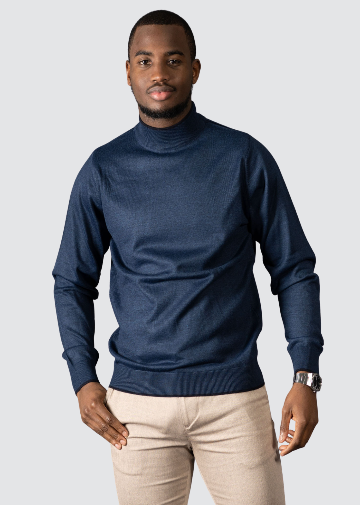 AVBA Turtleneck Sweater: A Stylish Expression of Luxurious Brown