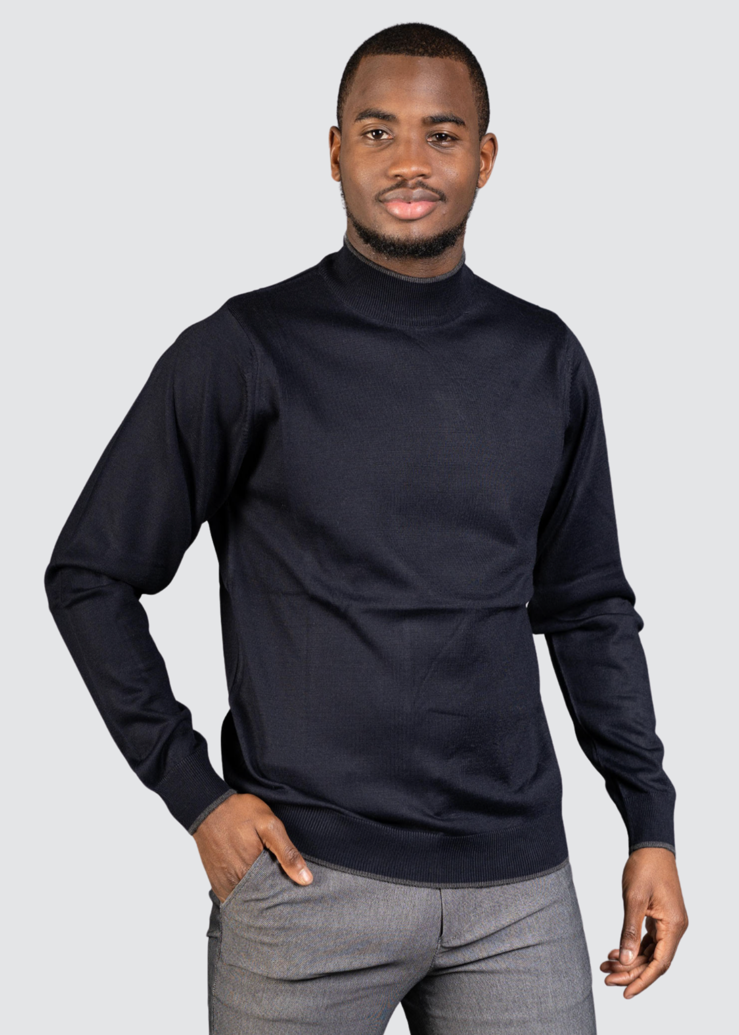 AVBA Turtleneck Sweater: A Stylish Expression of Luxurious Brown