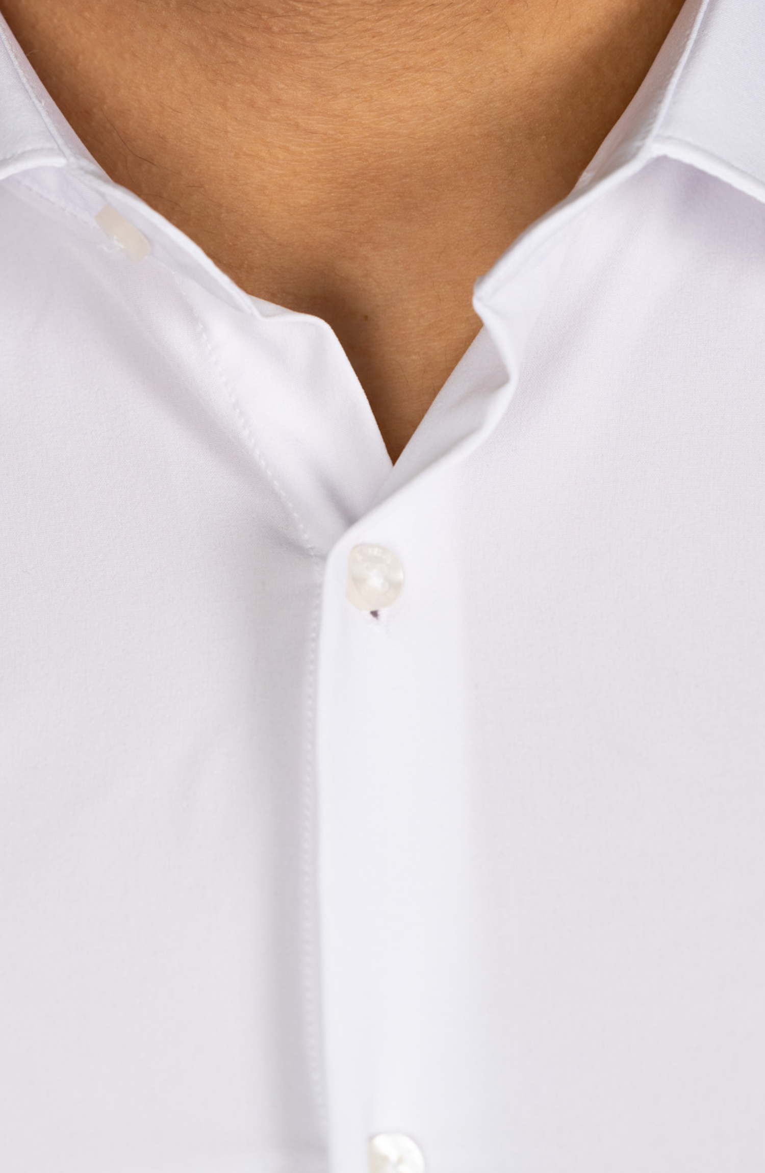 Kreukvrij Stretch Overhemd Lengte-Maat | Wit