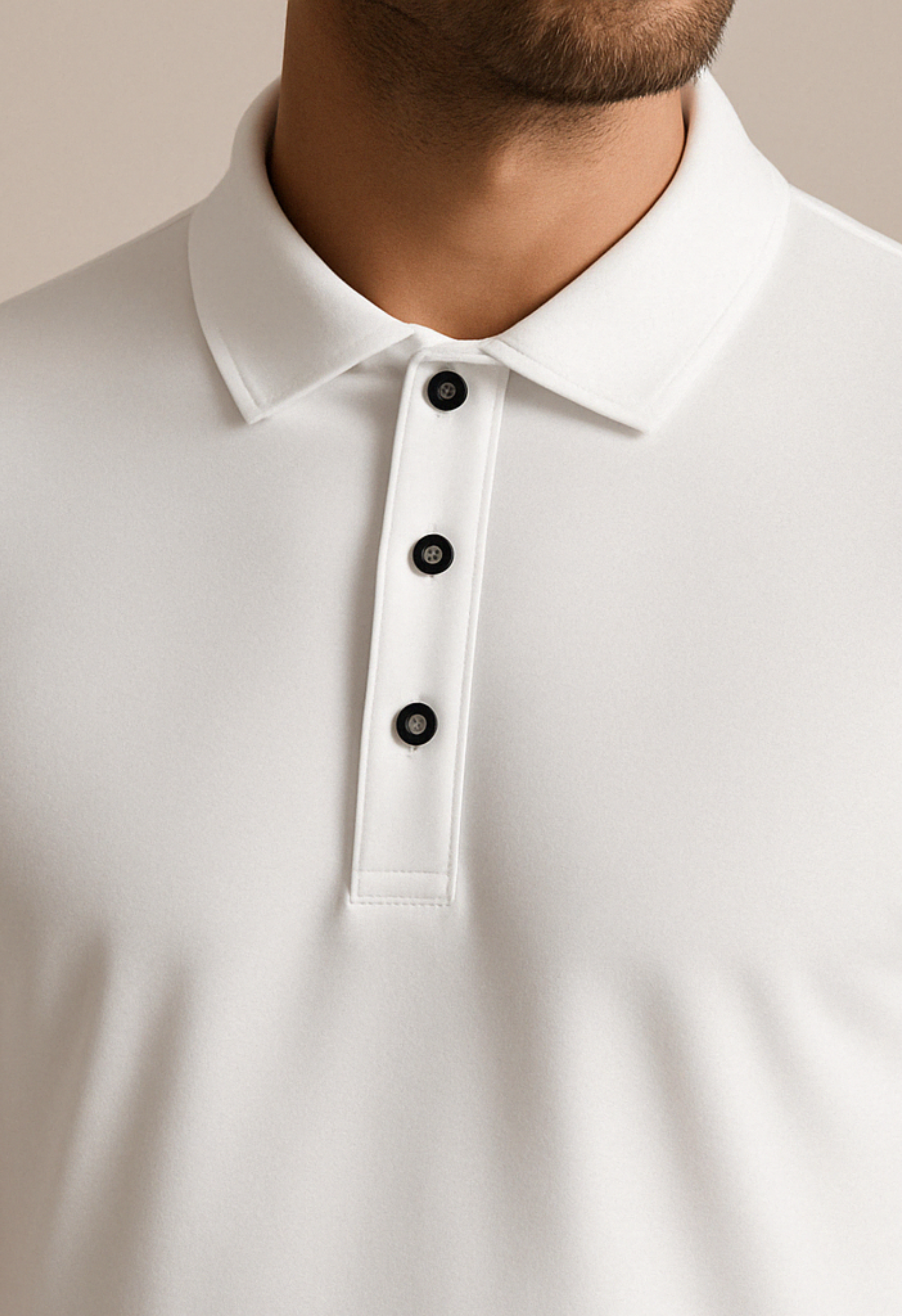 Heren Polo Glans | Wit